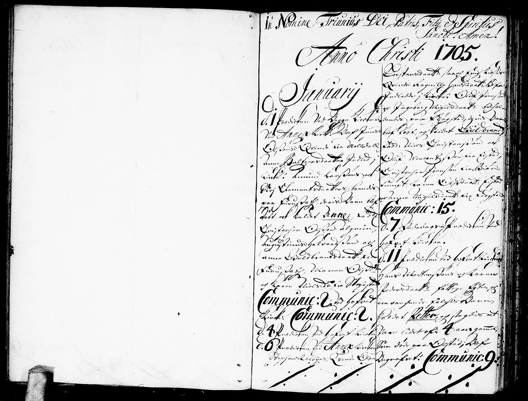 Ullensaker prestekontor Kirkebøker, SAO/A-10236a/F/Fa/L0002: Ministerialbok nr. I 2, 1702-1710