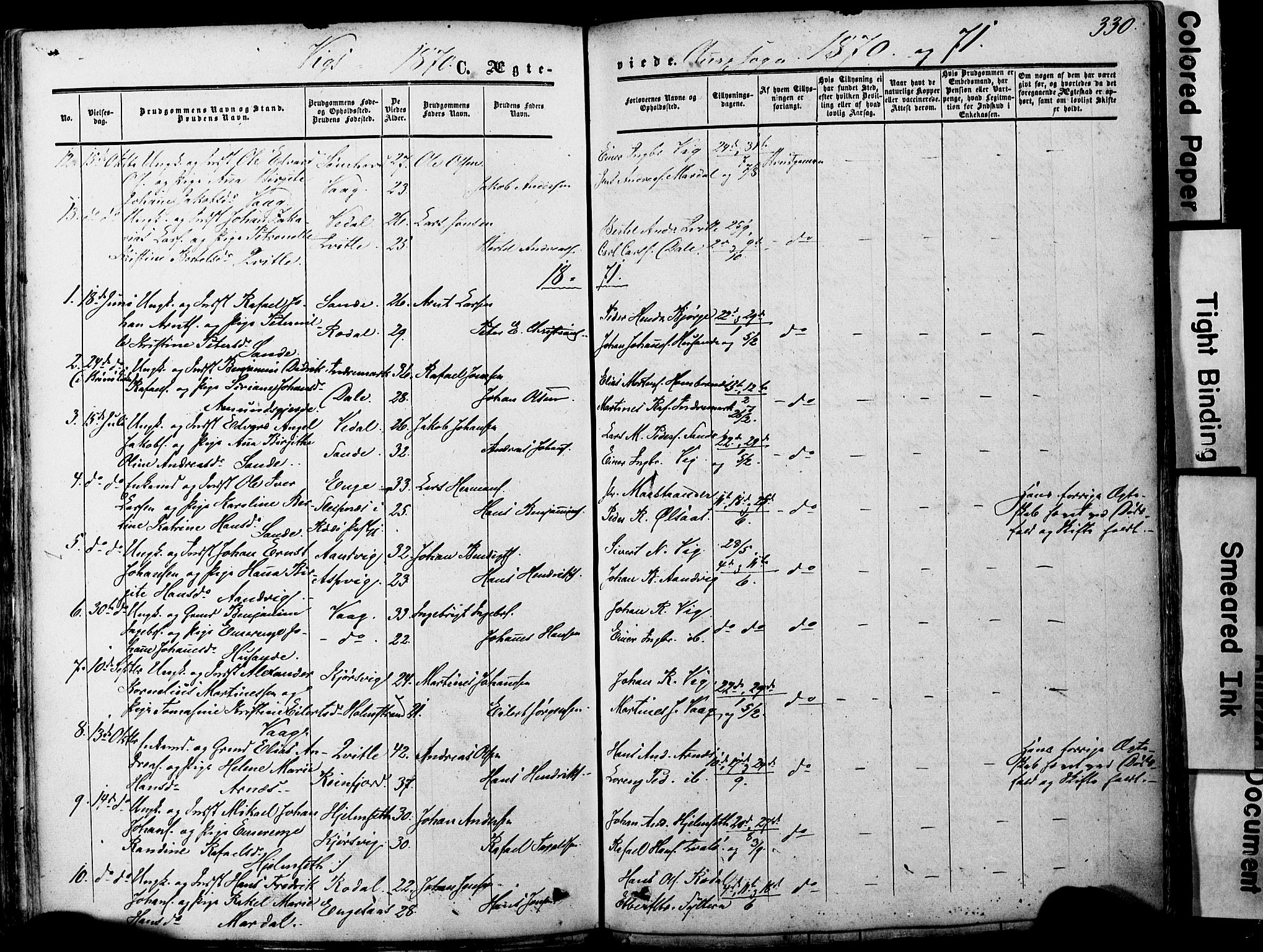 Ministerialprotokoller, klokkerbøker og fødselsregistre - Nordland, AV/SAT-A-1459/812/L0176: Ministerialbok nr. 812A05, 1834-1874, s. 330