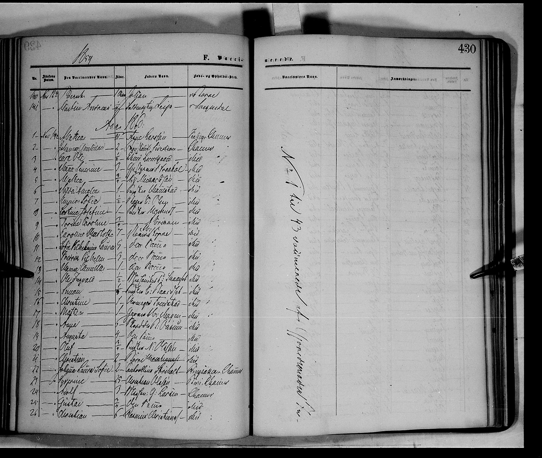 Fåberg prestekontor, AV/SAH-PREST-086/H/Ha/Haa/L0006: Ministerialbok nr. 6B, 1855-1867, s. 430