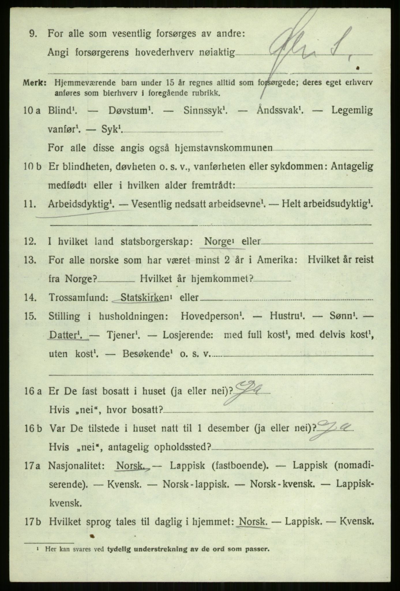 SATØ, Folketelling 1920 for 1934 Tromsøysund herred, 1920, s. 4965