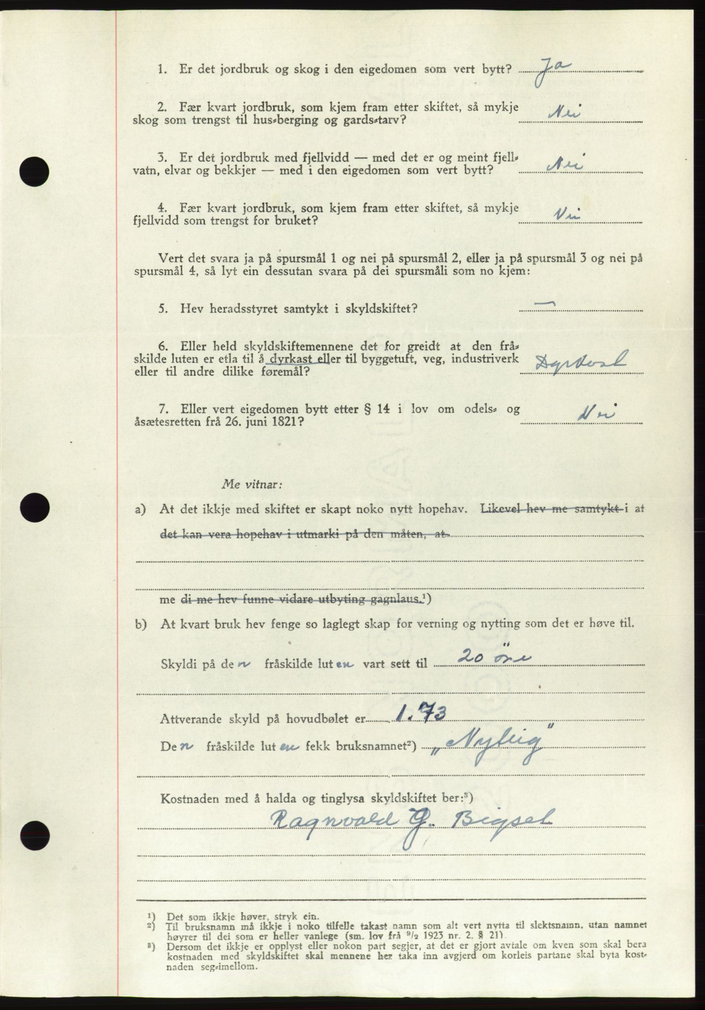 Søre Sunnmøre sorenskriveri, AV/SAT-A-4122/1/2/2C/L0082: Pantebok nr. 8A, 1948-1948, Dagboknr: 212/1948