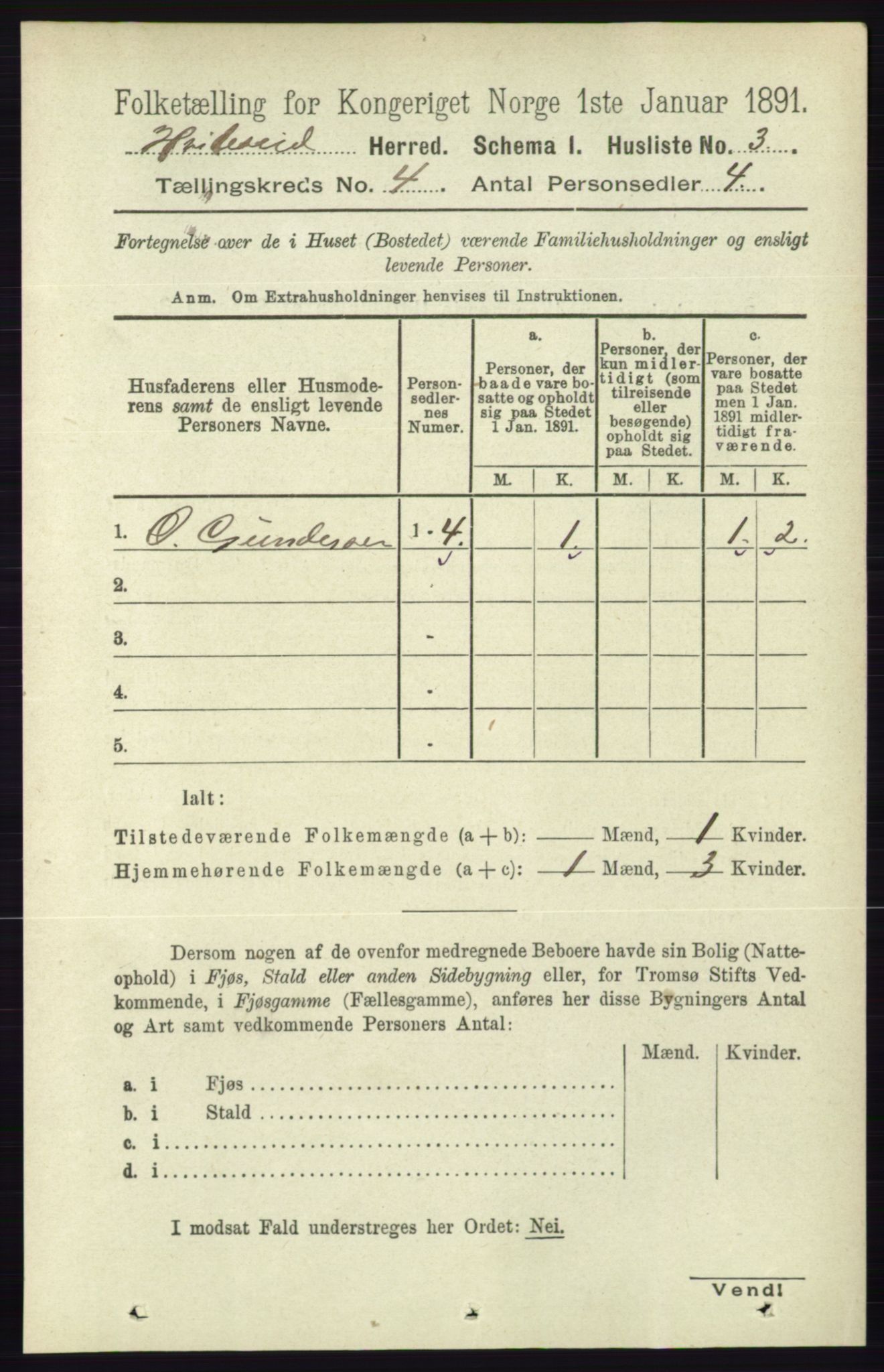 RA, Folketelling 1891 for 0829 Kviteseid herred, 1891, s. 707