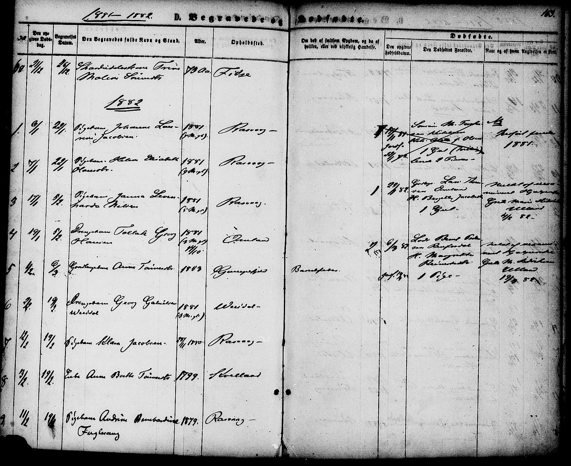 Flekkefjord sokneprestkontor, AV/SAK-1111-0012/F/Fa/Fab/L0005: Ministerialbok nr. A 5, 1870-1886, s. 163