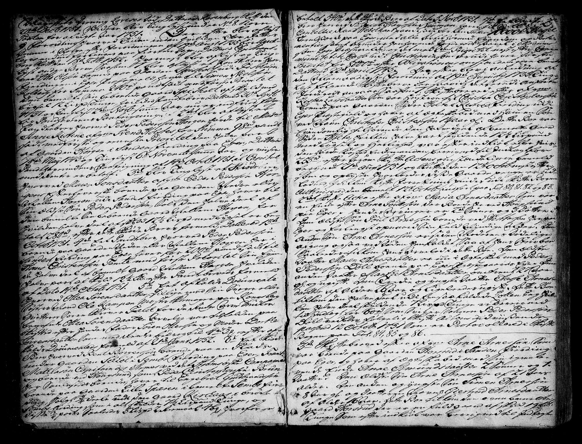 Eiker, Modum og Sigdal sorenskriveri, SAKO/A-123/F/Fa/Fab/L0004: Tingbok, 1752-1753, s. 2