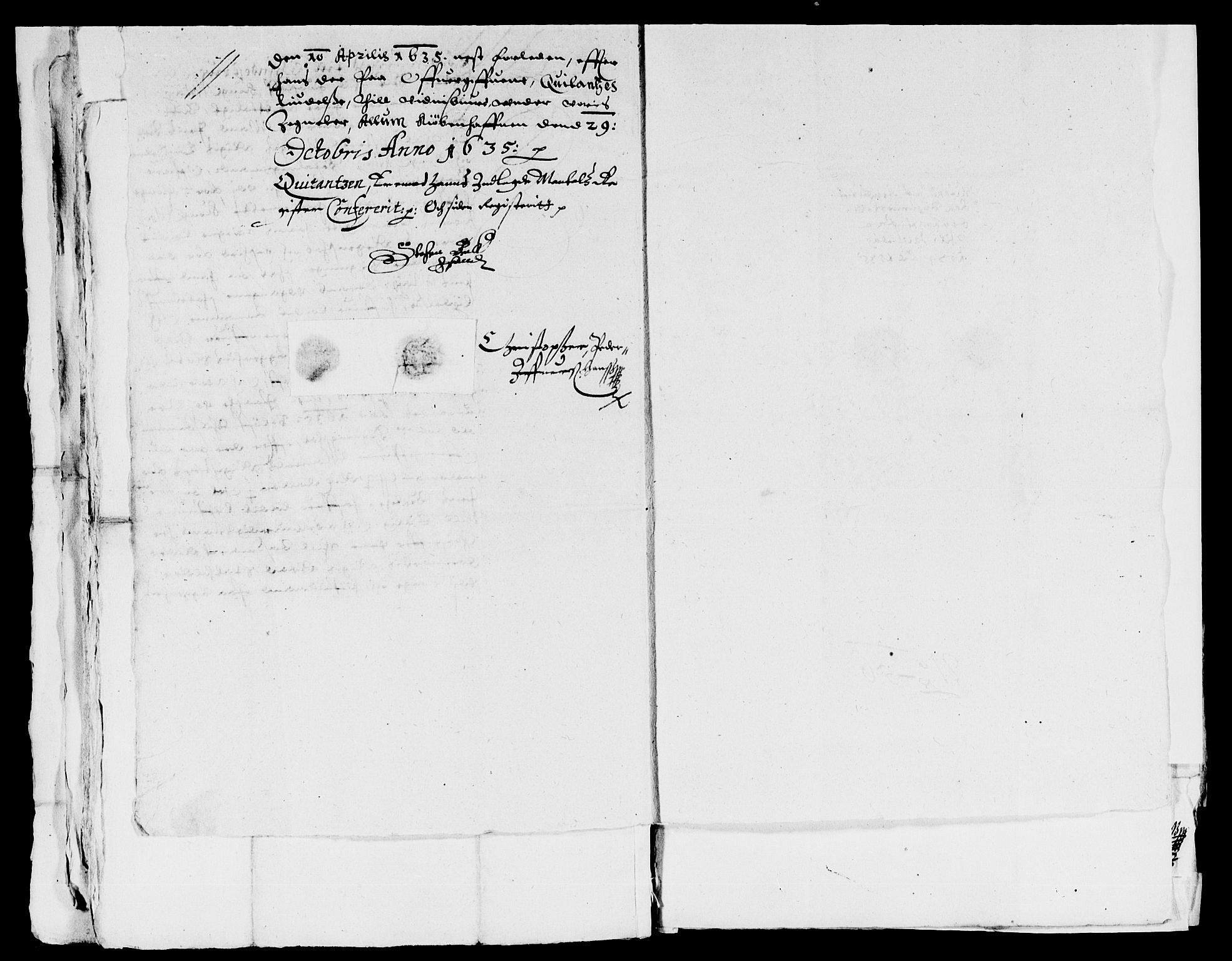 Rentekammeret inntil 1814, Reviderte regnskaper, Lensregnskaper, AV/RA-EA-5023/R/Rb/Rbe/L0003: Onsøy len, 1615-1656