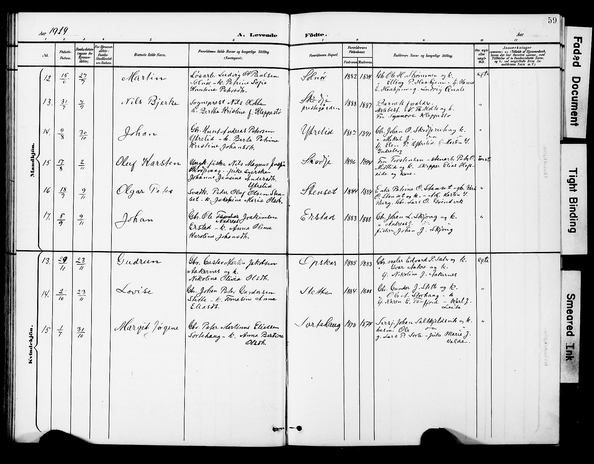 Ministerialprotokoller, klokkerbøker og fødselsregistre - Møre og Romsdal, AV/SAT-A-1454/524/L0366: Klokkerbok nr. 524C07, 1900-1931, s. 59