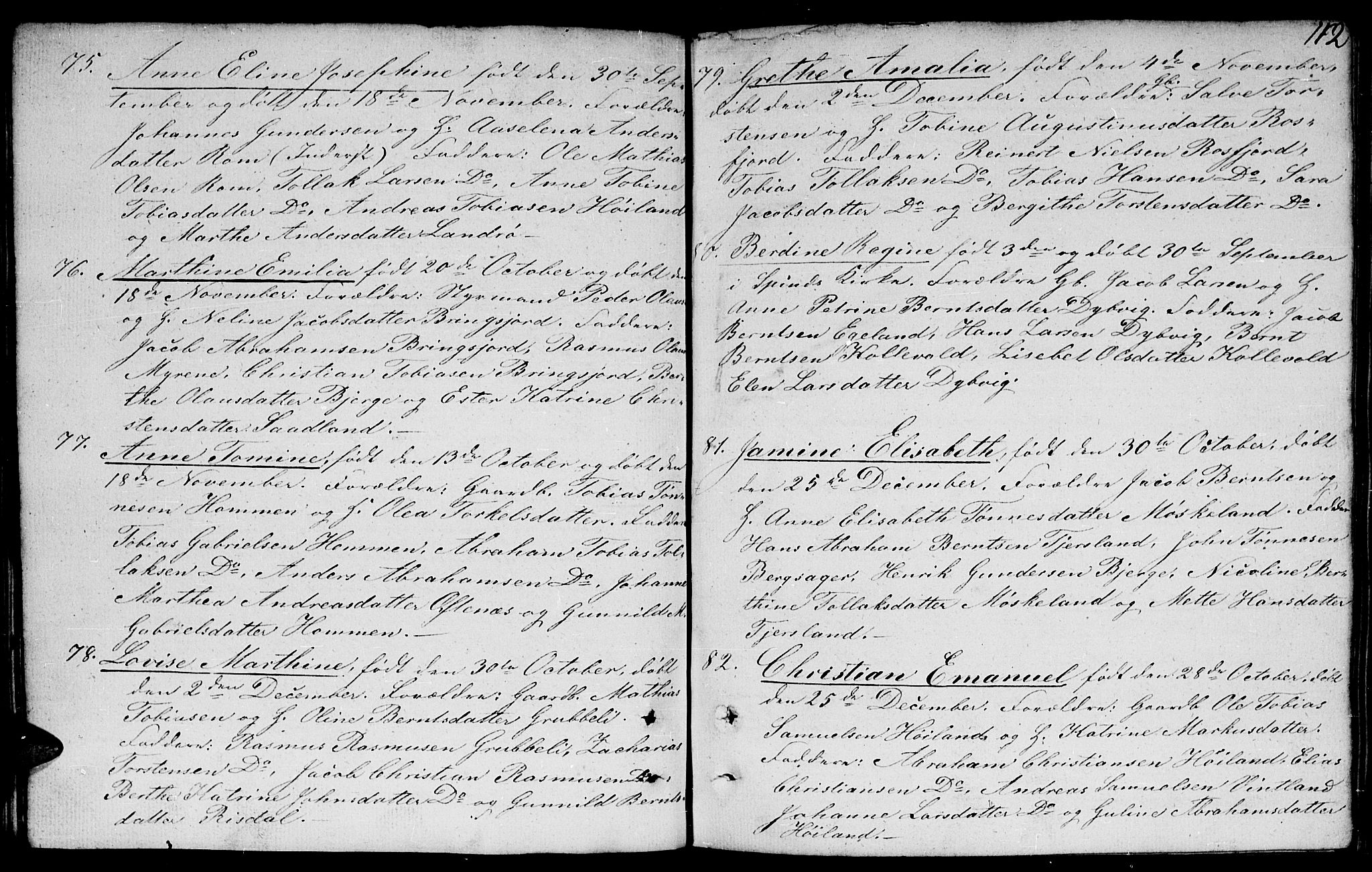 Lyngdal sokneprestkontor, AV/SAK-1111-0029/F/Fb/Fbc/L0002: Klokkerbok nr. B 2, 1849-1864, s. 112