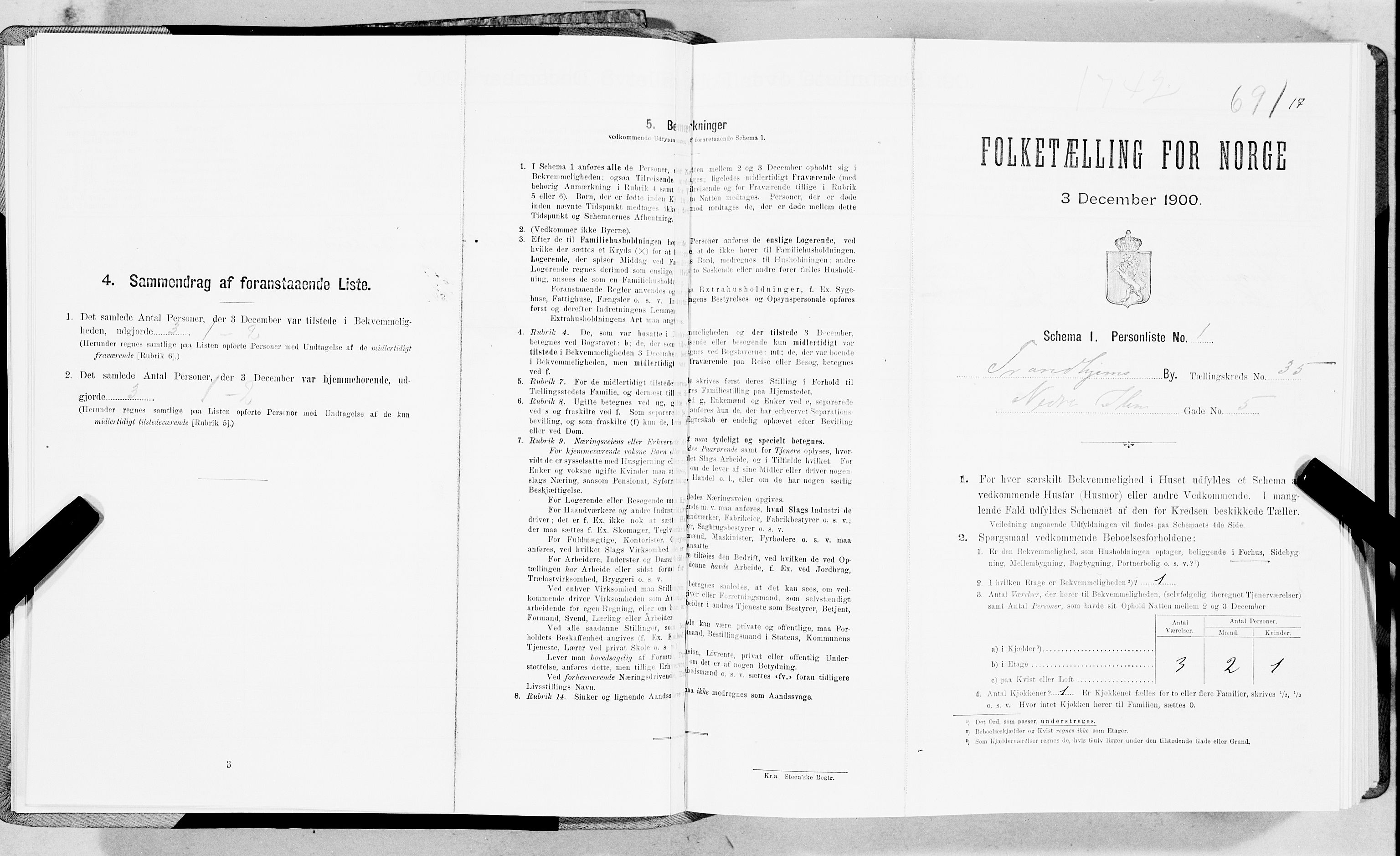 SAT, Folketelling 1900 for 1601 Trondheim kjøpstad, 1900, s. 5781