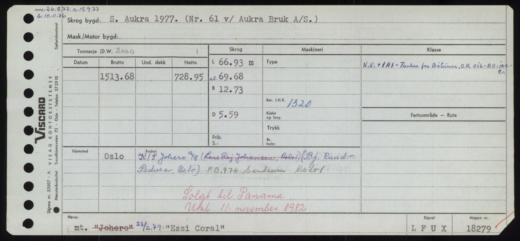 Sjøfartsdirektoratet med forløpere, Skipsmålingen, RA/S-1627/H/Hd/L0009: Fartøy, E, s. 569