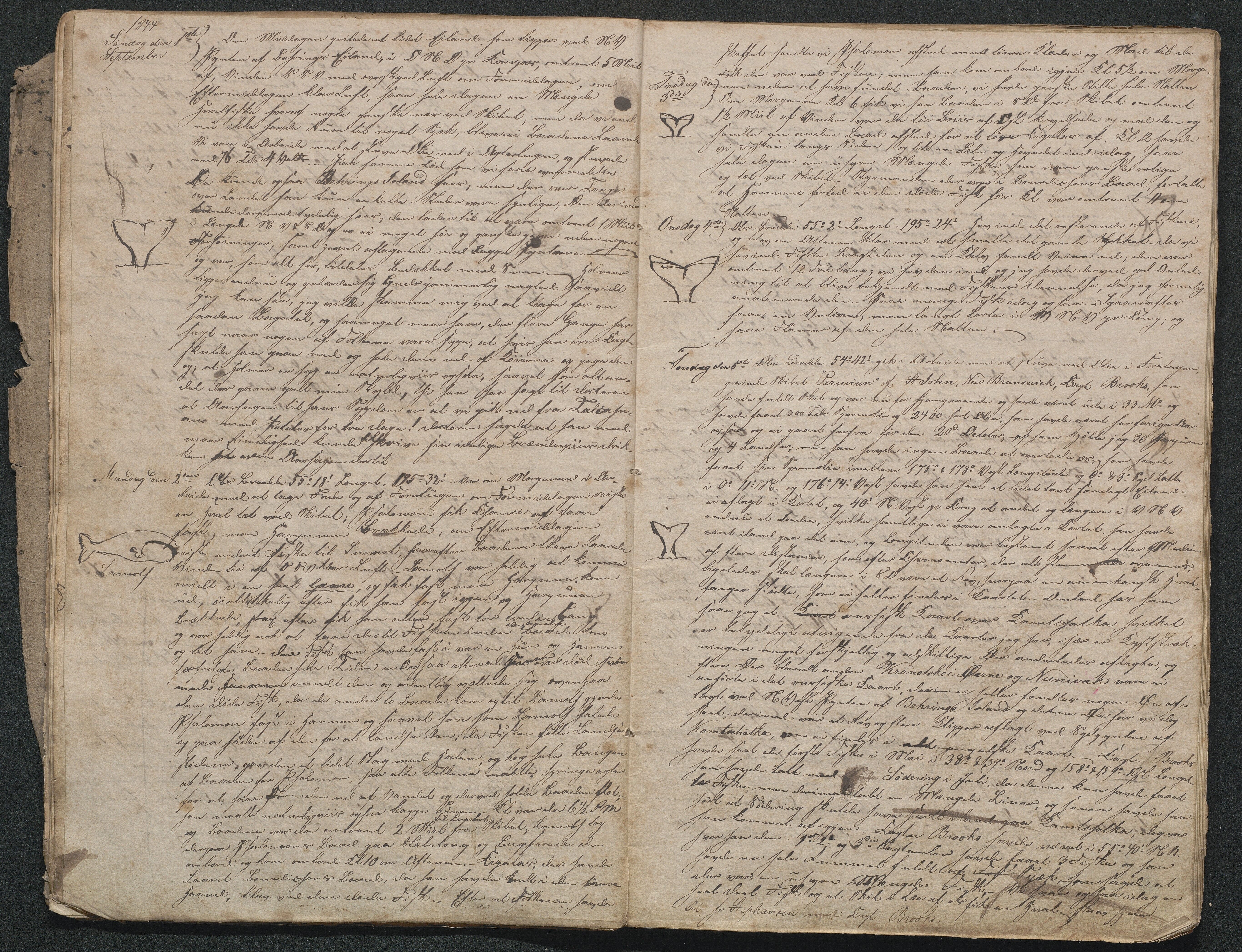 Kaptein Crawfurds dagbok, AAMA/PA-3193/Y/Y01/L0001: Kaptein Crawfurds dagbok, 1843-1846