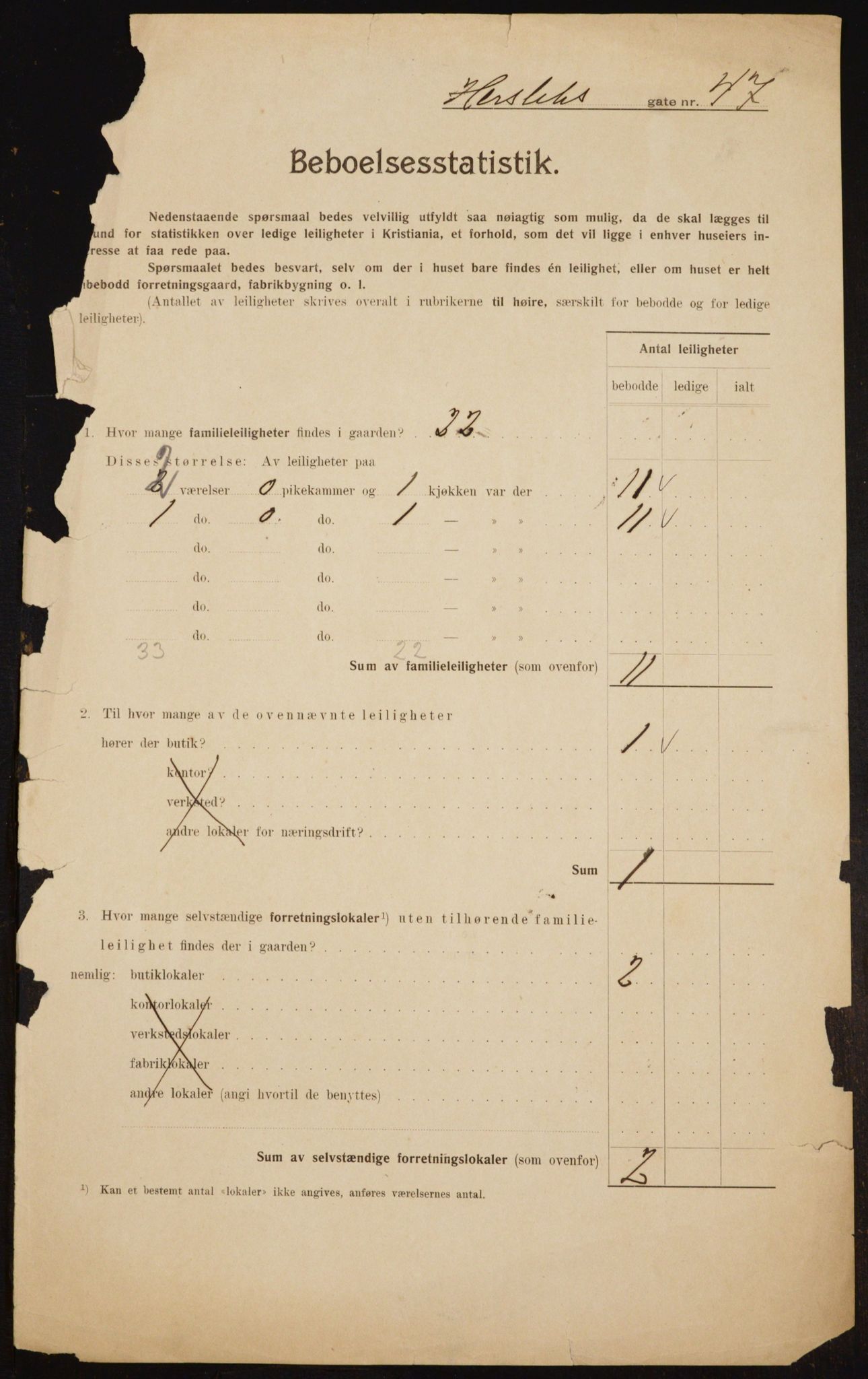 OBA, Kommunal folketelling 1.2.1910 for Kristiania, 1910, s. 39102