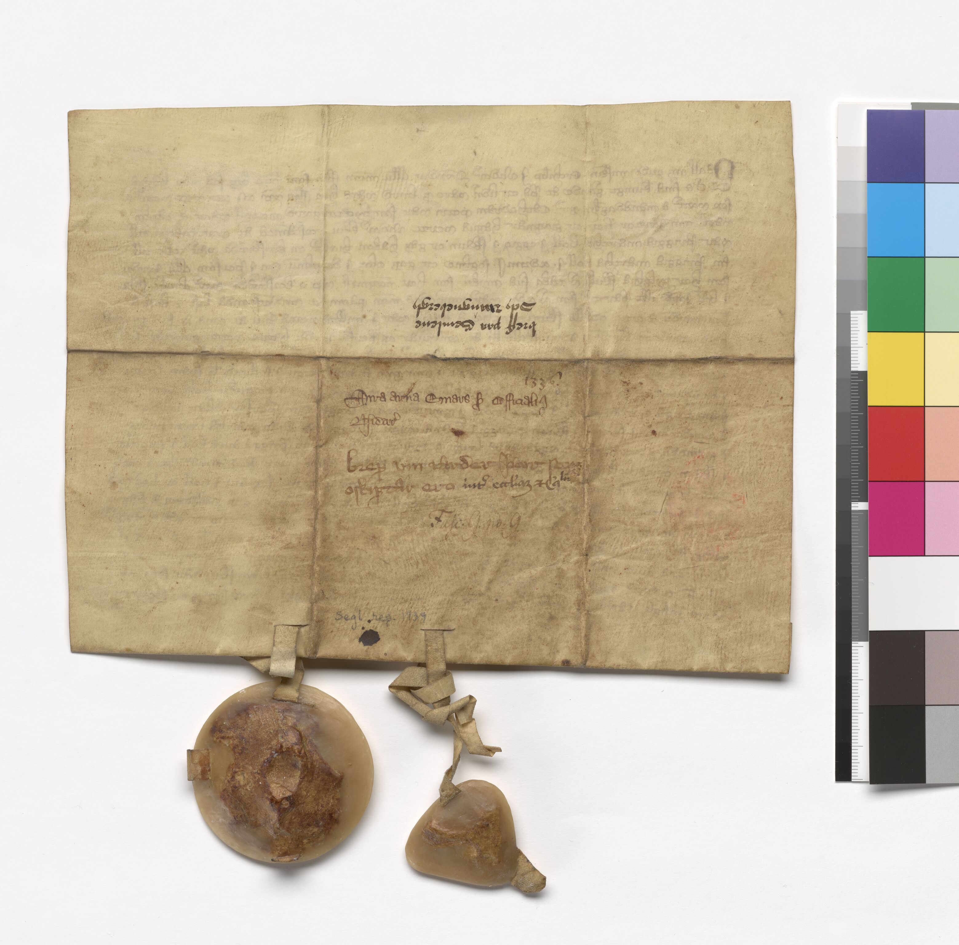 Riksarkivets diplomsamling, AV/RA-EA-5965/F05/L0030: NRA AM fasc. 9 nr. 4b-12, 1332-1358, s. 23