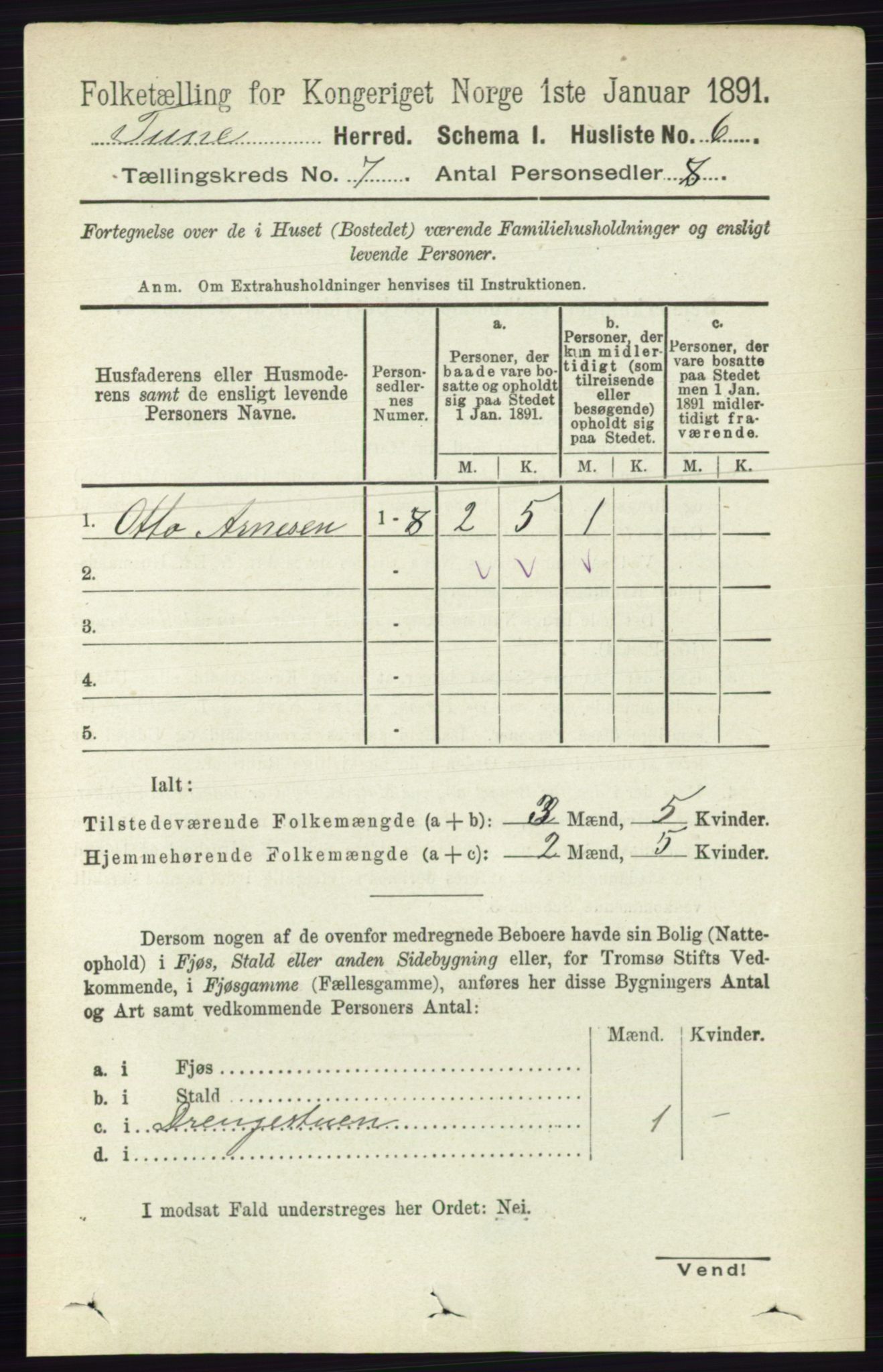 RA, Folketelling 1891 for 0130 Tune herred, 1891, s. 5053