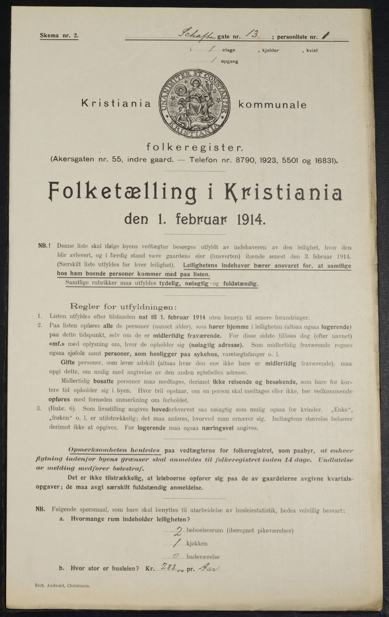 OBA, Kommunal folketelling 1.2.1914 for Kristiania, 1914, s. 89248