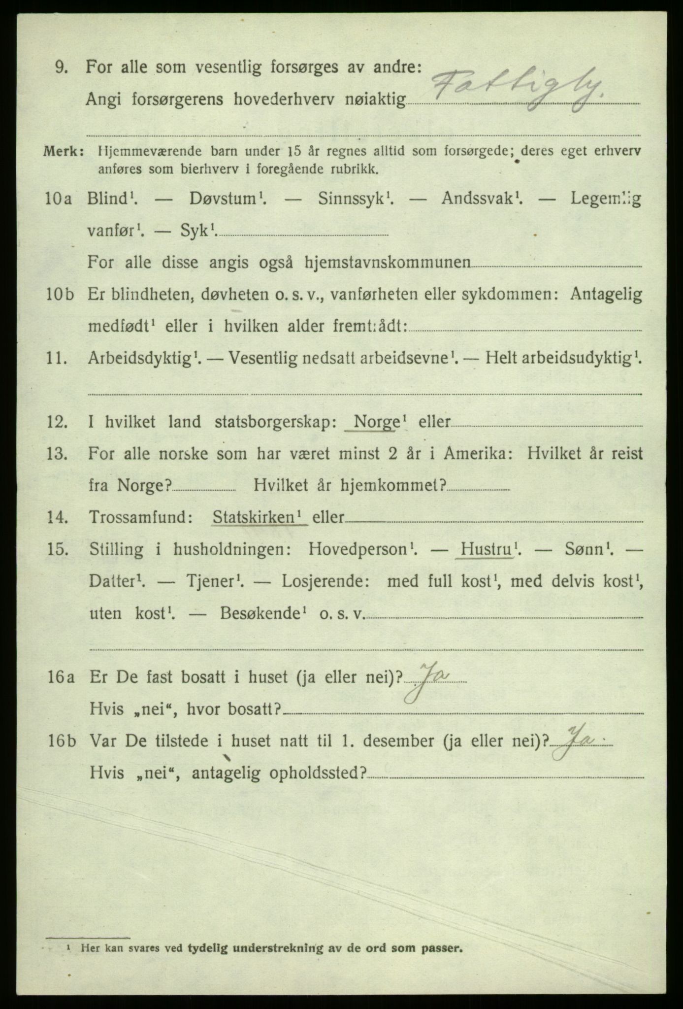 SAB, Folketelling 1920 for 1420 Sogndal herred, 1920, s. 2934
