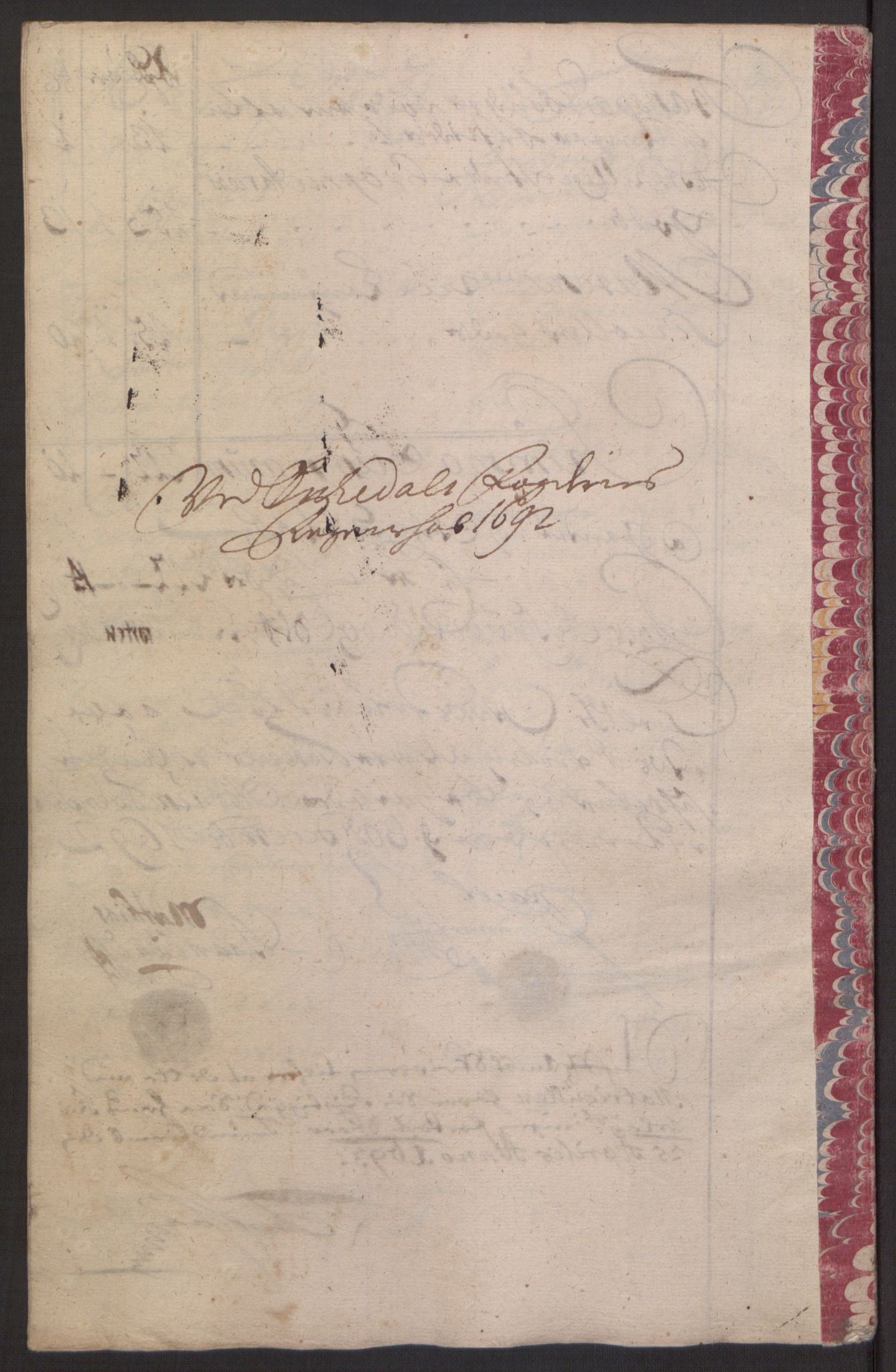 Rentekammeret inntil 1814, Reviderte regnskaper, Fogderegnskap, RA/EA-4092/R58/L3937: Fogderegnskap Orkdal, 1691-1692, s. 261