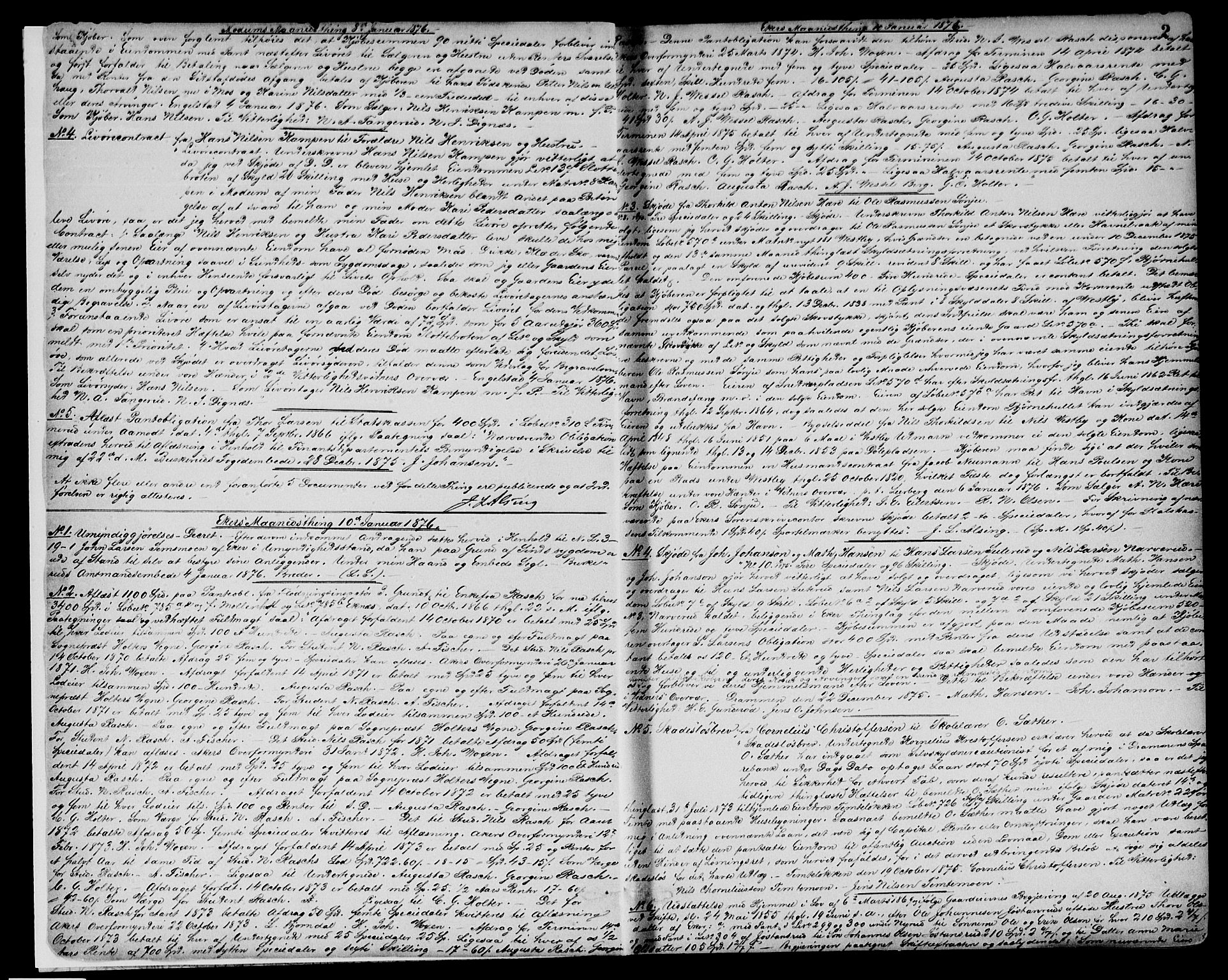 Eiker, Modum og Sigdal sorenskriveri, SAKO/A-123/G/Ga/Gaa/L0018a: Pantebok nr. I 18a, 1876-1878, s. 2