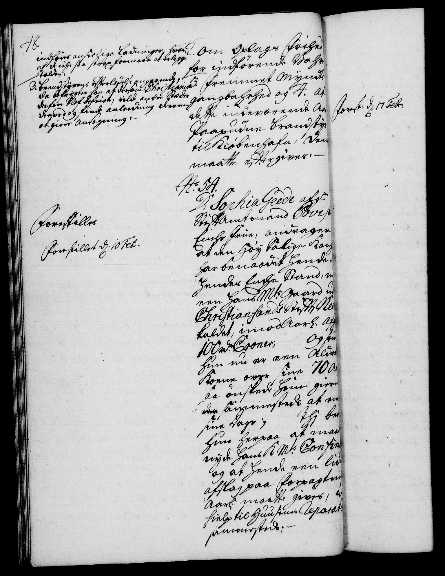 Rentekammeret, Kammerkanselliet, RA/EA-3111/G/Gh/Gha/L0013: Norsk ekstraktmemorialprotokoll (merket RK 53.58), 1731, s. 48