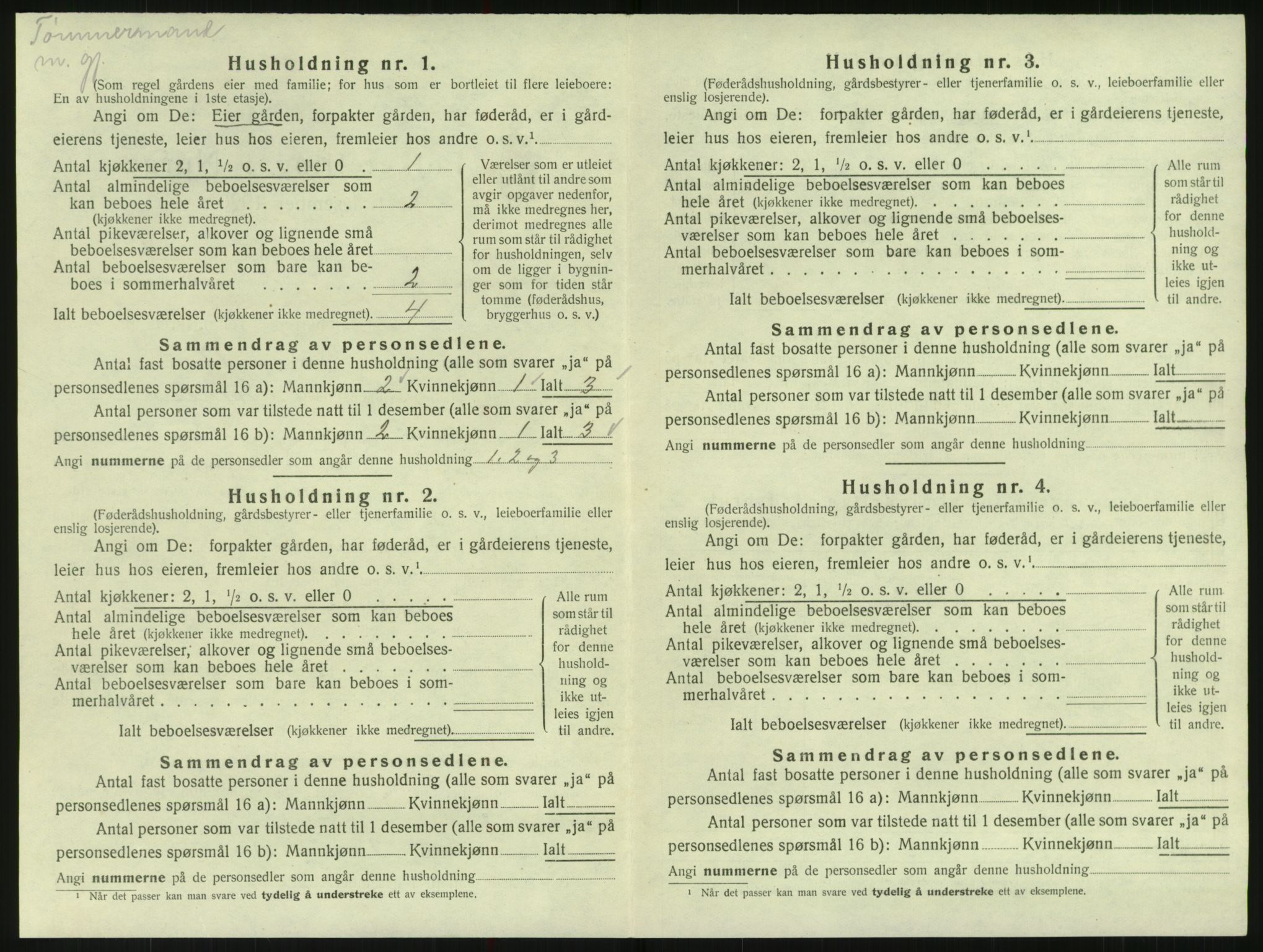 SAK, Folketelling 1920 for 1011 Randesund herred, 1920, s. 55