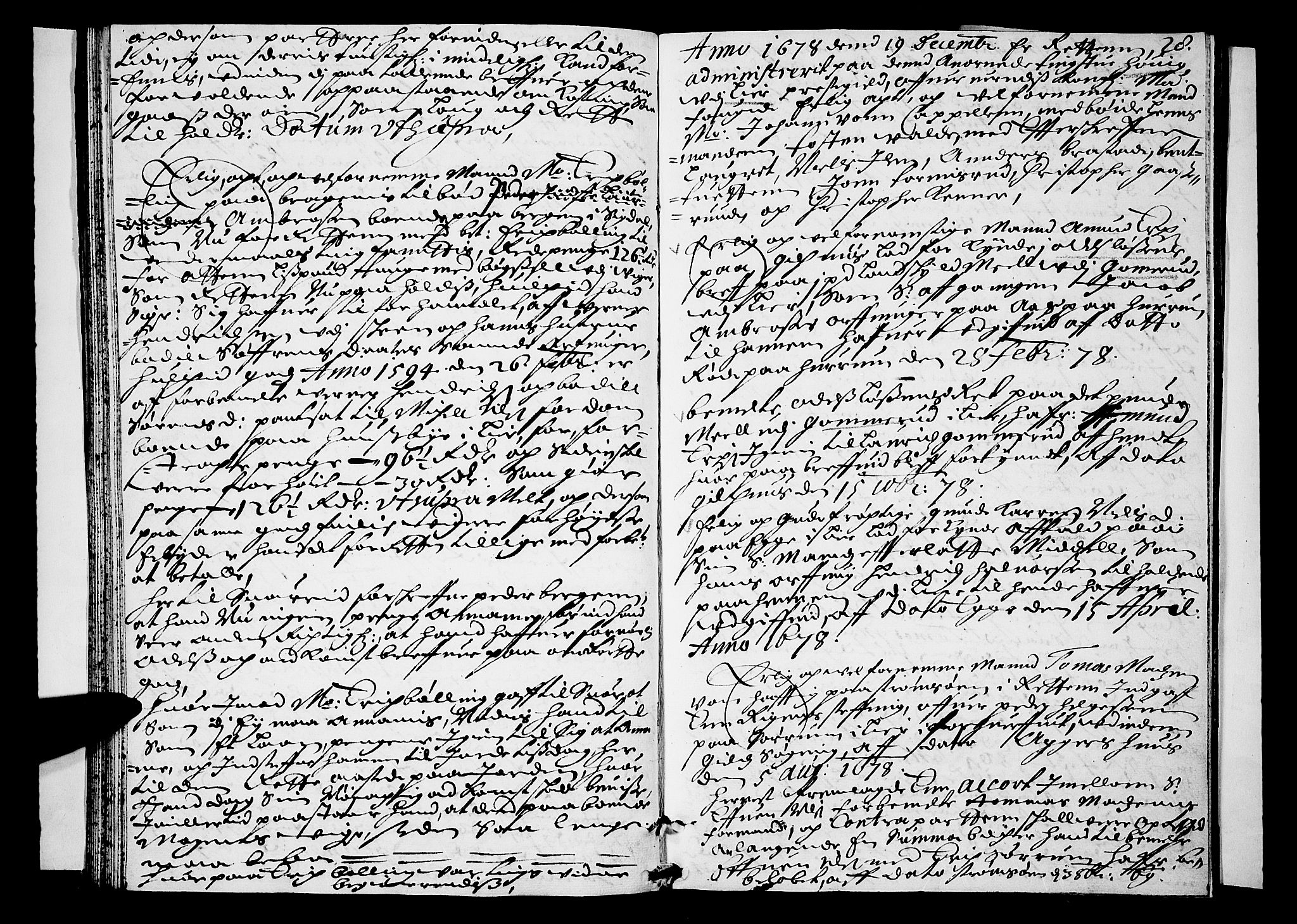 Lier, Røyken og Hurum sorenskriveri, SAKO/A-89/F/Fa/L0019: Tingbok, 1678, s. 28
