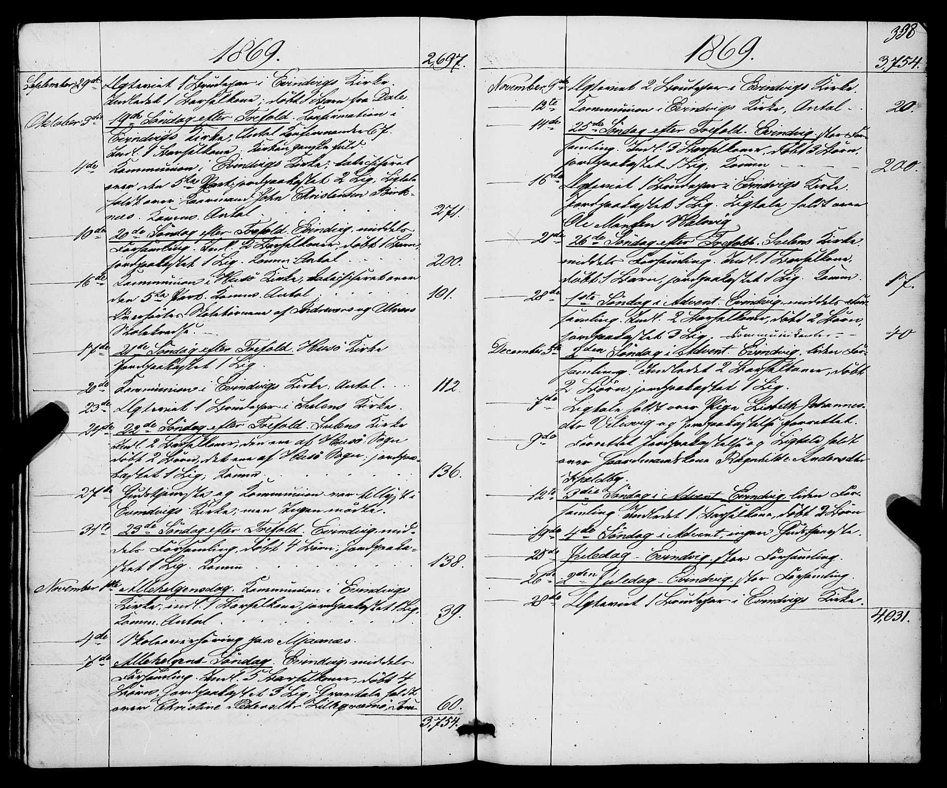 Gulen sokneprestembete, AV/SAB-A-80201/H/Haa/Haaa/L0022: Ministerialbok nr. A 22, 1859-1869, s. 338