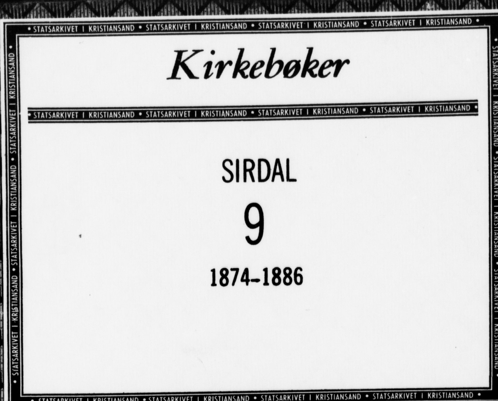 Sirdal sokneprestkontor, SAK/1111-0036/F/Fa/Fab/L0003: Ministerialbok nr. A 3, 1874-1886