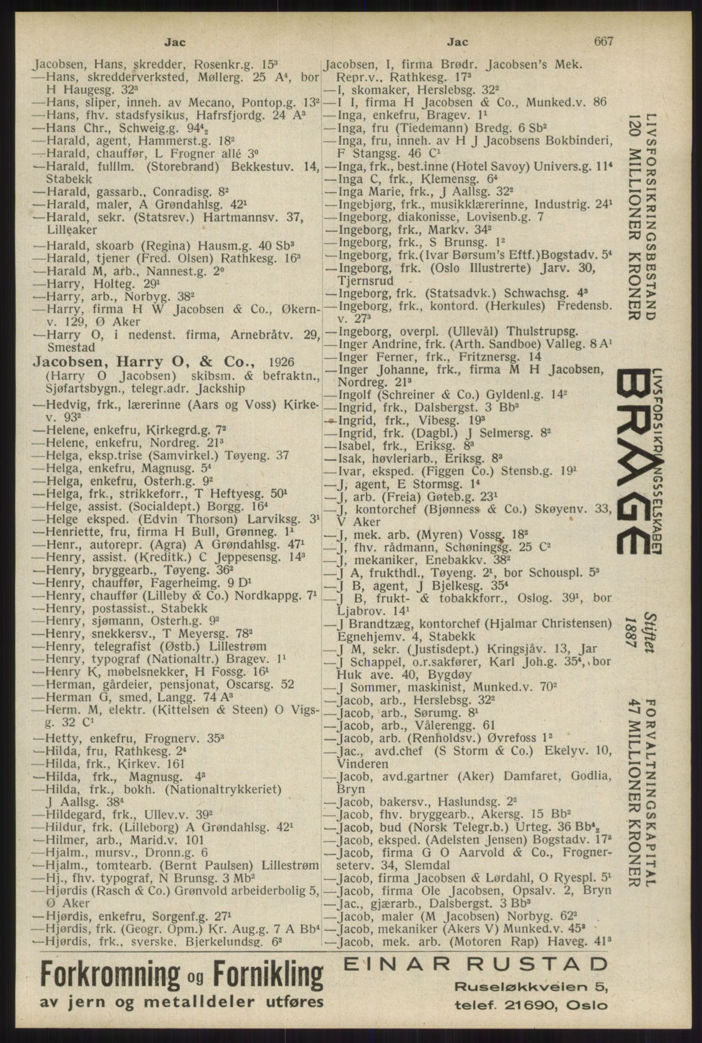 Kristiania/Oslo adressebok, PUBL/-, 1934, s. 667