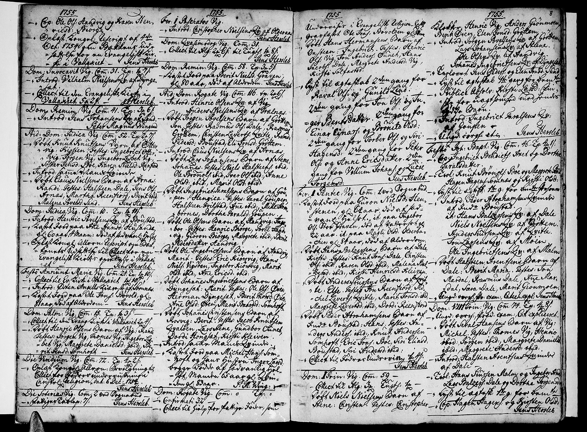 Ministerialprotokoller, klokkerbøker og fødselsregistre - Nordland, AV/SAT-A-1459/812/L0173: Ministerialbok nr. 812A02, 1752-1800, s. 8