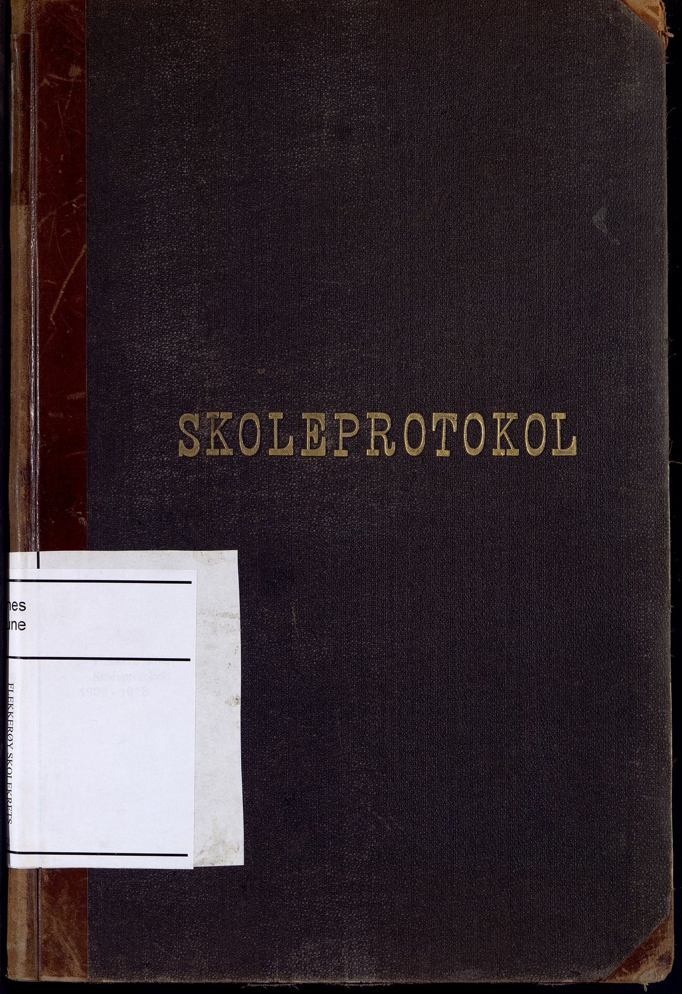 Oddernes kommune - Ytre Flekkerøy/Flekkerøy skolekrets, ARKSOR/1001OD553/H/L0007: Skoleprotokoll - Flekkerøy skolekrets, 1909-1918