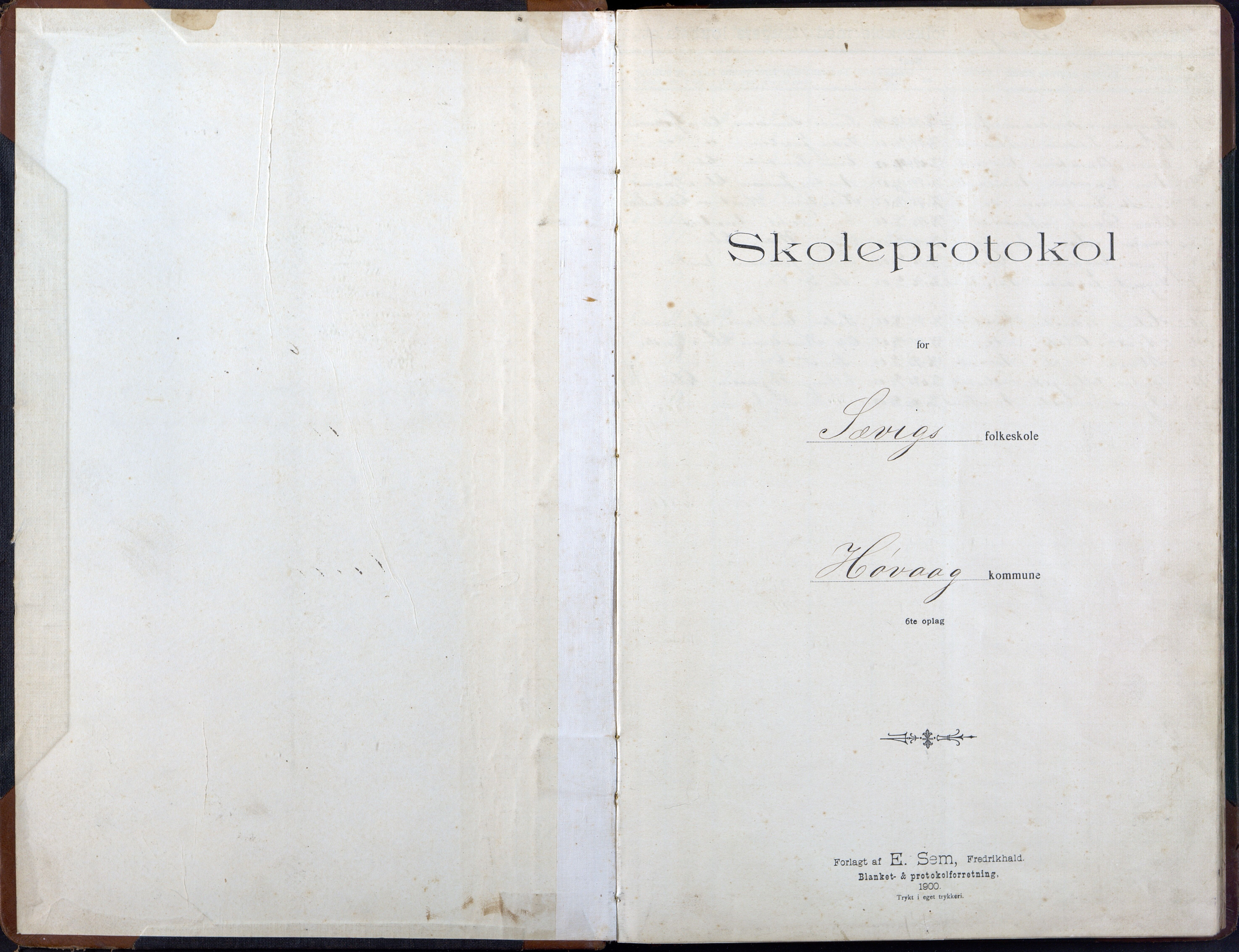 Høvåg kommune, AAKS/KA0927-PK/2/2/L0055: Kvåse, Sevik, Hæstad og Ytre Årsnes - Skoleprotokoll (Sevik), 1903-1914