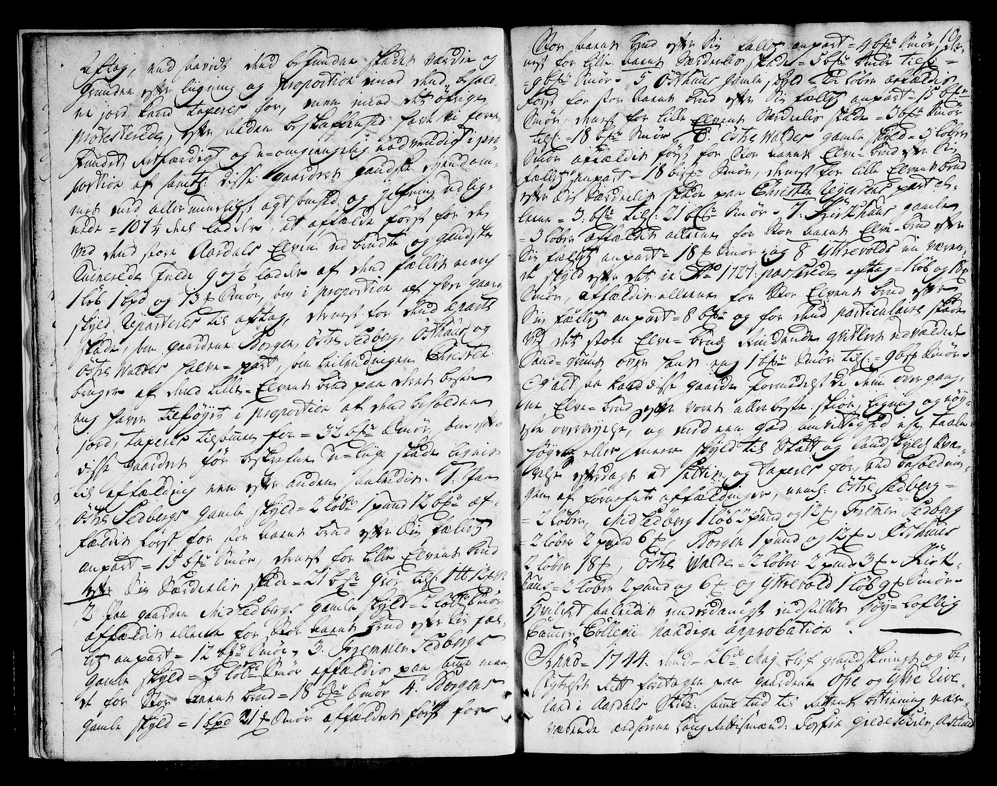 Ryfylke tingrett, AV/SAST-A-100055/001/I/IB/IBBa/L0051: Tingbok, Karmsund og Hesby, 1744-1748, s. 9b-10a