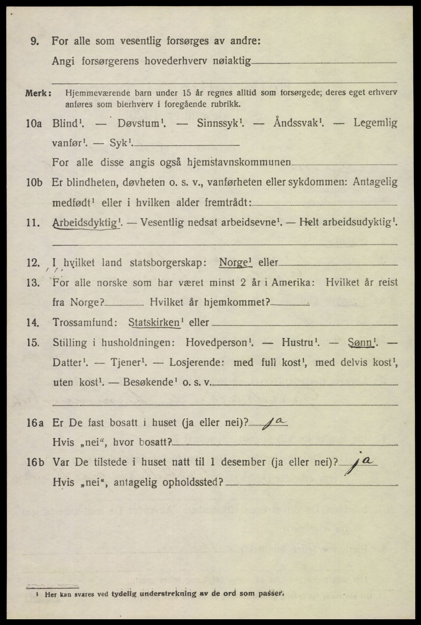 SAK, Folketelling 1920 for 0929 Åmli herred, 1920, s. 2714