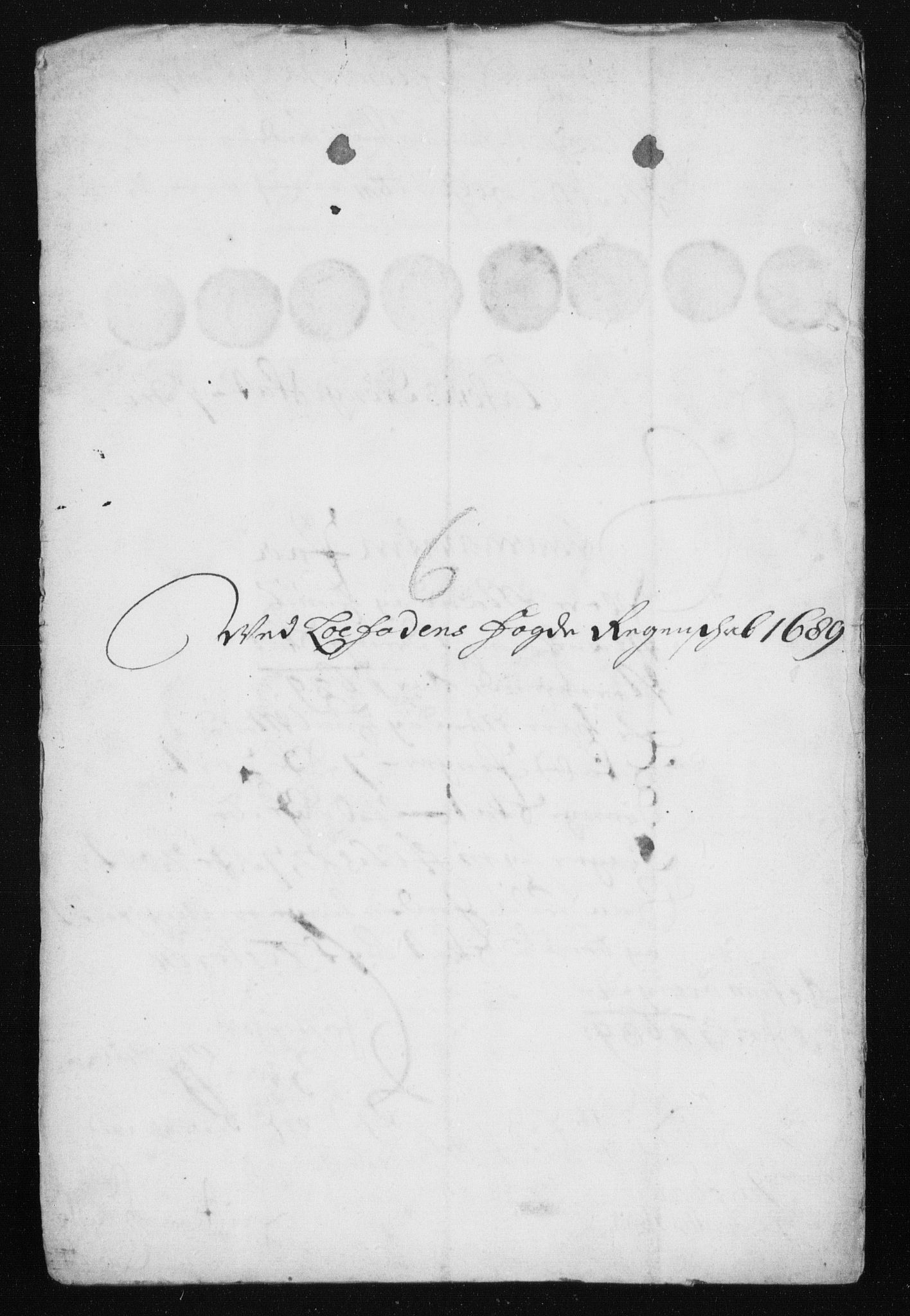 Rentekammeret inntil 1814, Reviderte regnskaper, Stiftamtstueregnskaper, Trondheim stiftamt og Nordland amt, AV/RA-EA-6044/R/Rh/L0013: Nordland amt, 1689