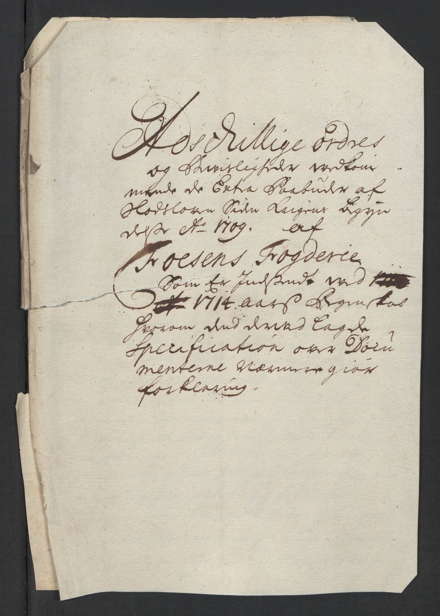 Rentekammeret inntil 1814, Reviderte regnskaper, Fogderegnskap, RA/EA-4092/R57/L3862: Fogderegnskap Fosen, 1714, s. 227