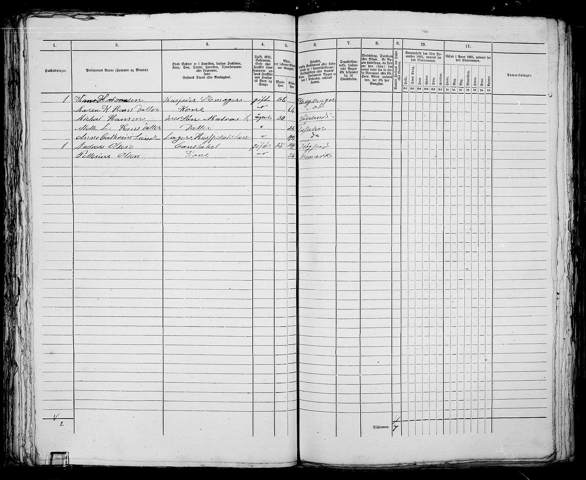 RA, Folketelling 1865 for 0103B Fredrikstad prestegjeld, Fredrikstad kjøpstad, 1865, s. 515