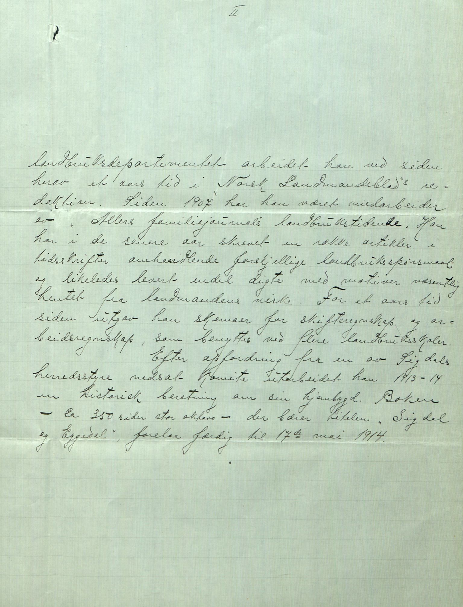 Rikard Berge, TEMU/TGM-A-1003/F/L0008/0033: 300-340 / 332 Biografiar, 1915, s. 42