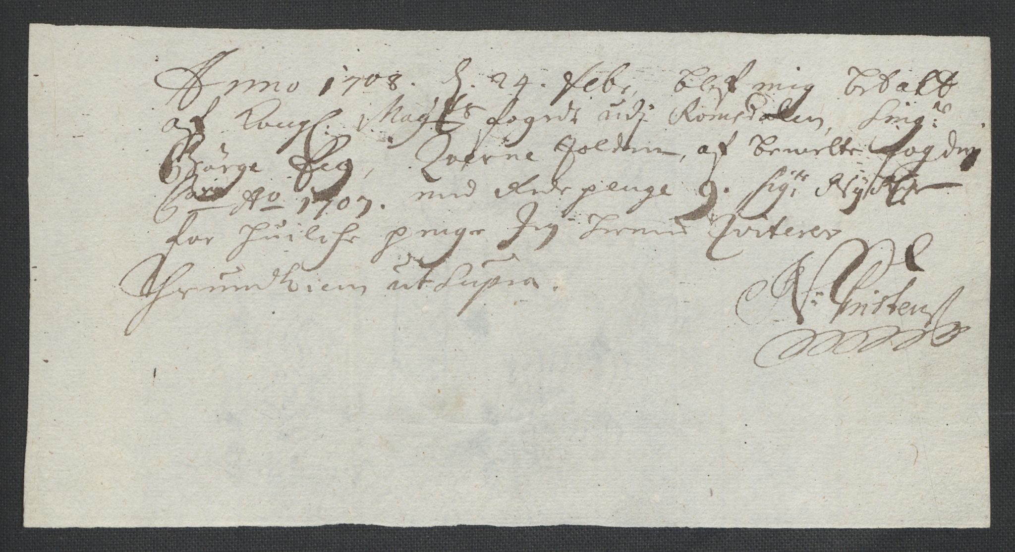 Rentekammeret inntil 1814, Reviderte regnskaper, Fogderegnskap, AV/RA-EA-4092/R55/L3658: Fogderegnskap Romsdal, 1707-1708, s. 377