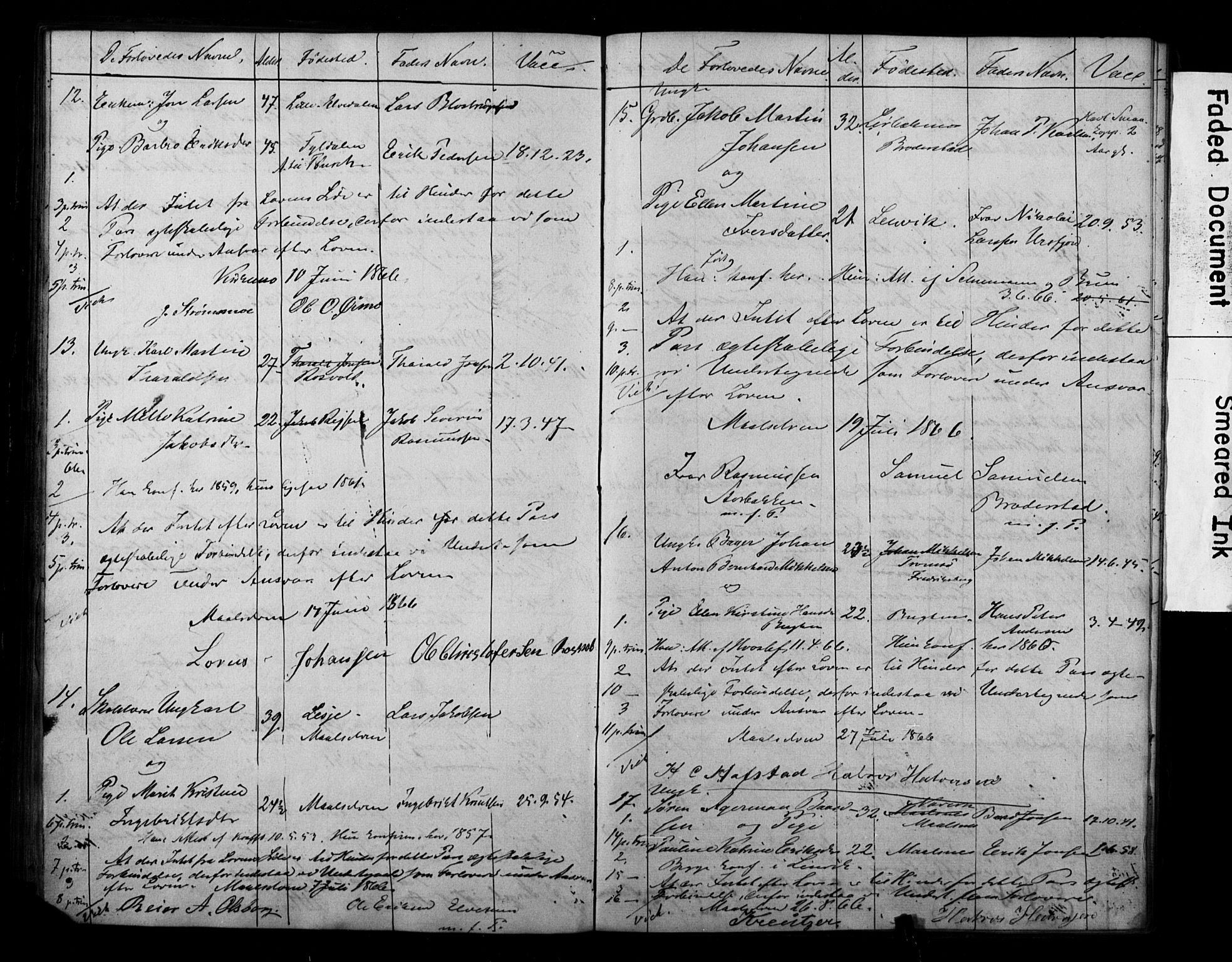 Målselv sokneprestembete, AV/SATØ-S-1311/I/Id/L0037: Lysningsprotokoll nr. 37, 1853-1870