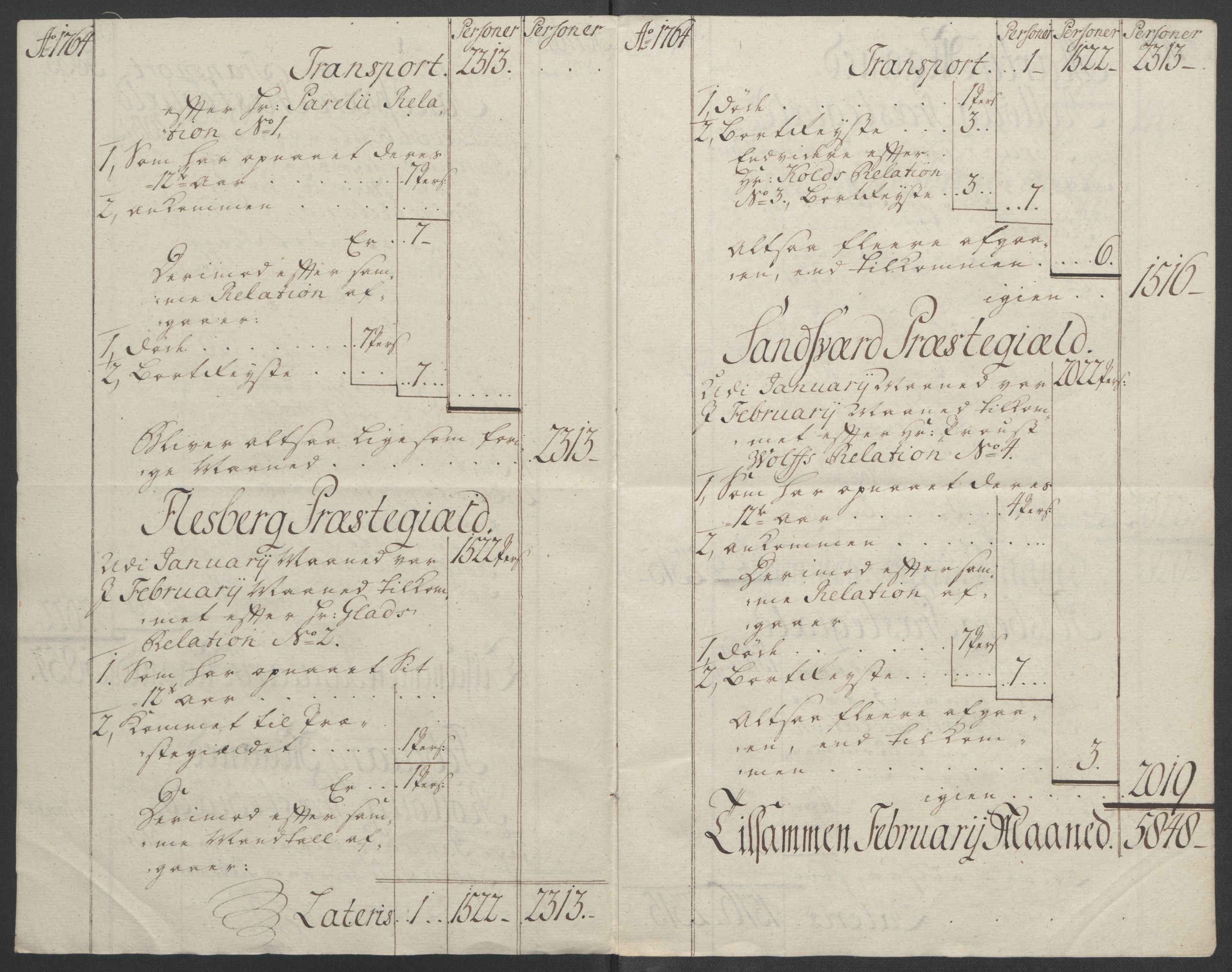 Rentekammeret inntil 1814, Reviderte regnskaper, Fogderegnskap, RA/EA-4092/R24/L1672: Ekstraskatten Numedal og Sandsvær, 1762-1767, s. 223