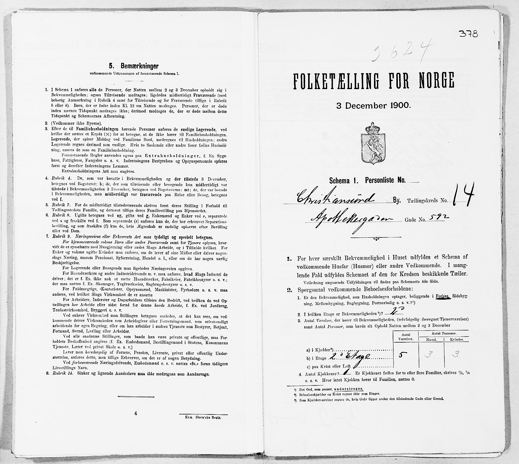 SAT, Folketelling 1900 for 1503 Kristiansund kjøpstad, 1900, s. 1455