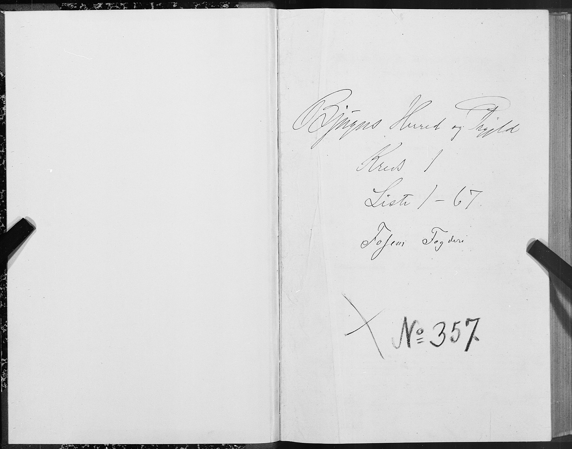 SAT, Folketelling 1875 for 1627P Bjugn prestegjeld, 1875
