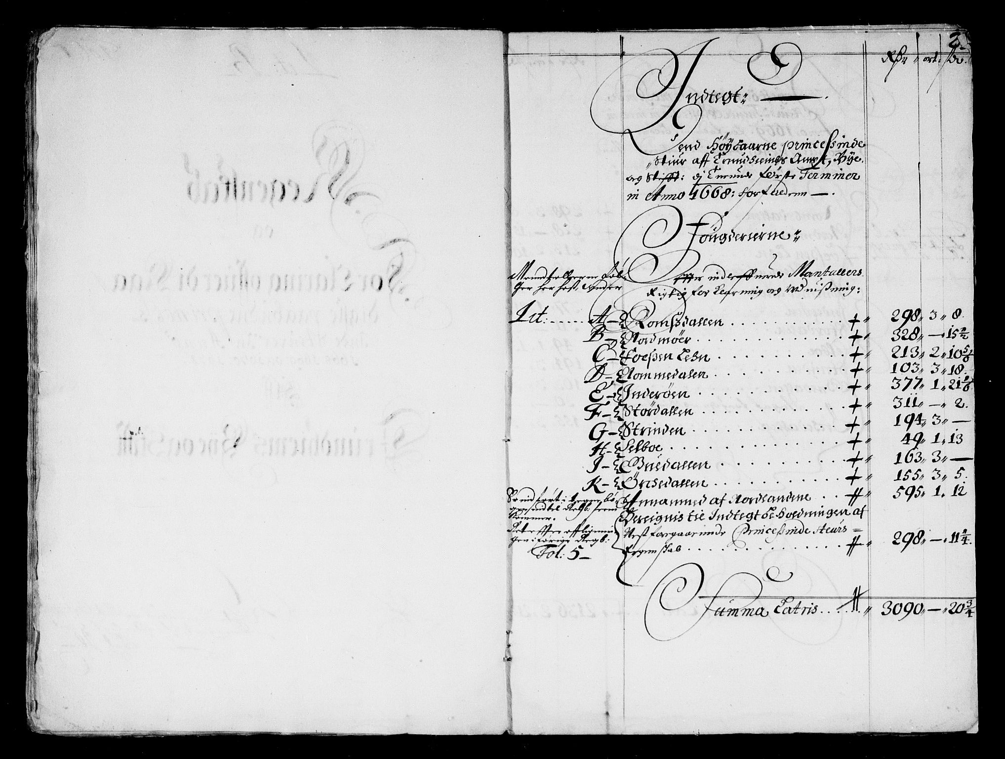 Rentekammeret inntil 1814, Reviderte regnskaper, Stiftamtstueregnskaper, Trondheim stiftamt og Nordland amt, AV/RA-EA-6044/R/Rd/L0034: Trondheim stiftamt, 1664-1671