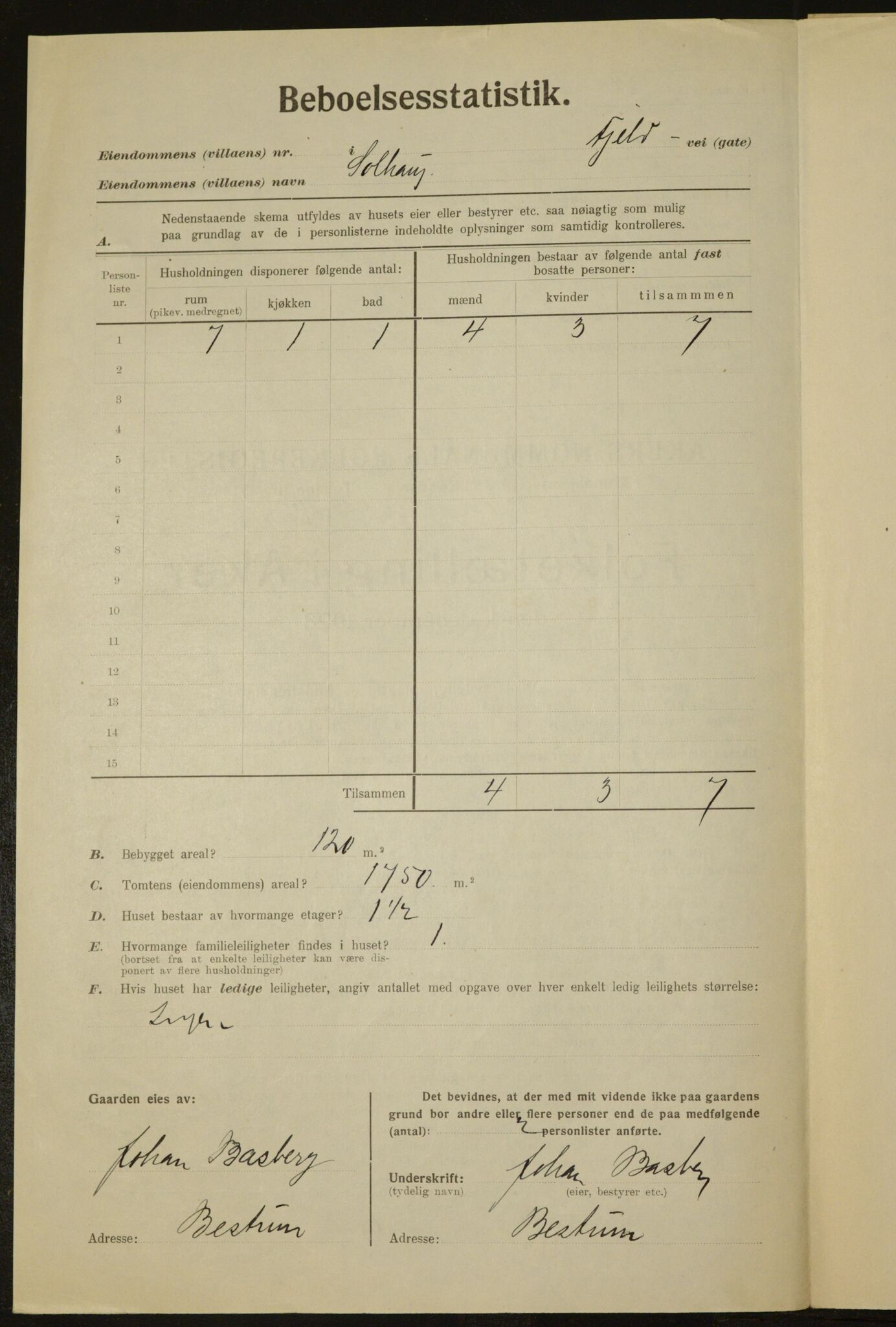 , Kommunal folketelling 1.12.1923 for Aker, 1923, s. 1680