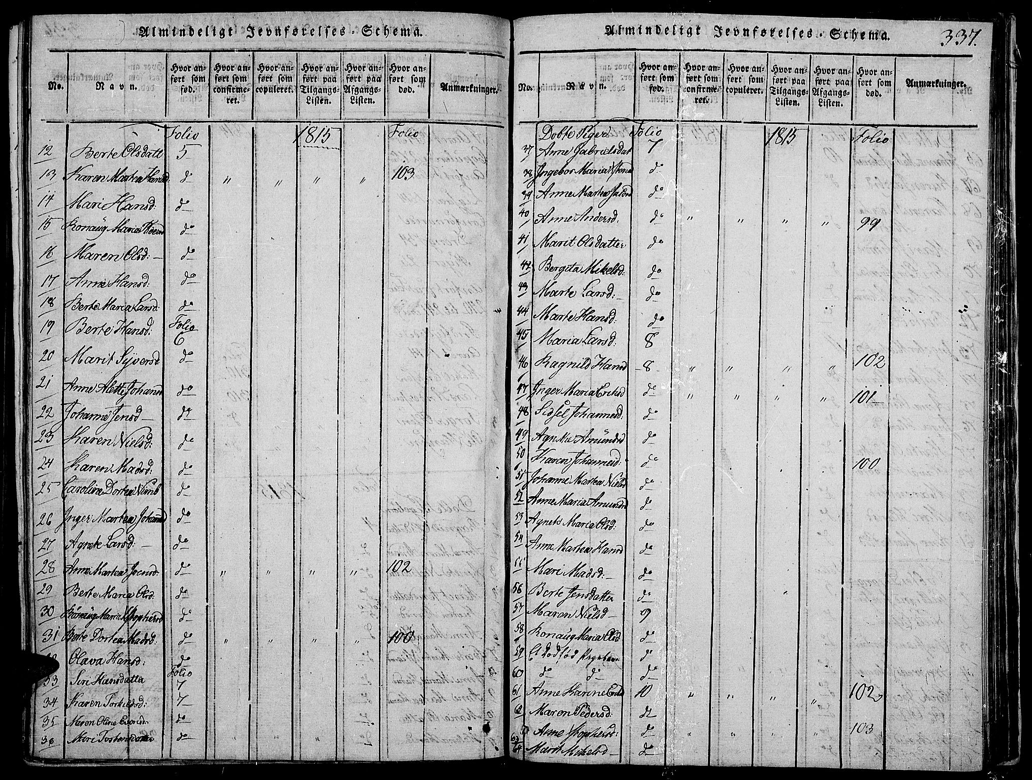 Land prestekontor, AV/SAH-PREST-120/H/Ha/Haa/L0007: Ministerialbok nr. 7, 1814-1830, s. 337