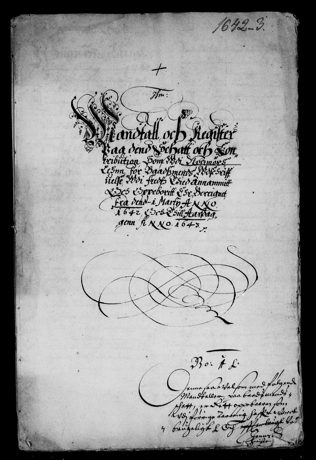Rentekammeret inntil 1814, Reviderte regnskaper, Lensregnskaper, AV/RA-EA-5023/R/Rb/Rbw/L0076: Trondheim len, 1642-1643