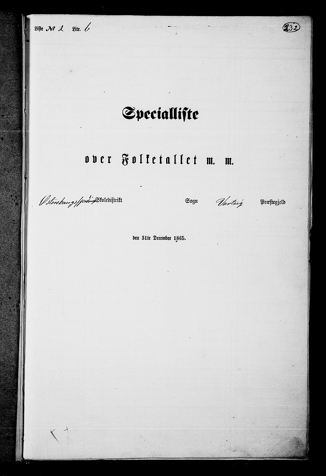 RA, Folketelling 1865 for 0114P Varteig prestegjeld, 1865, s. 50