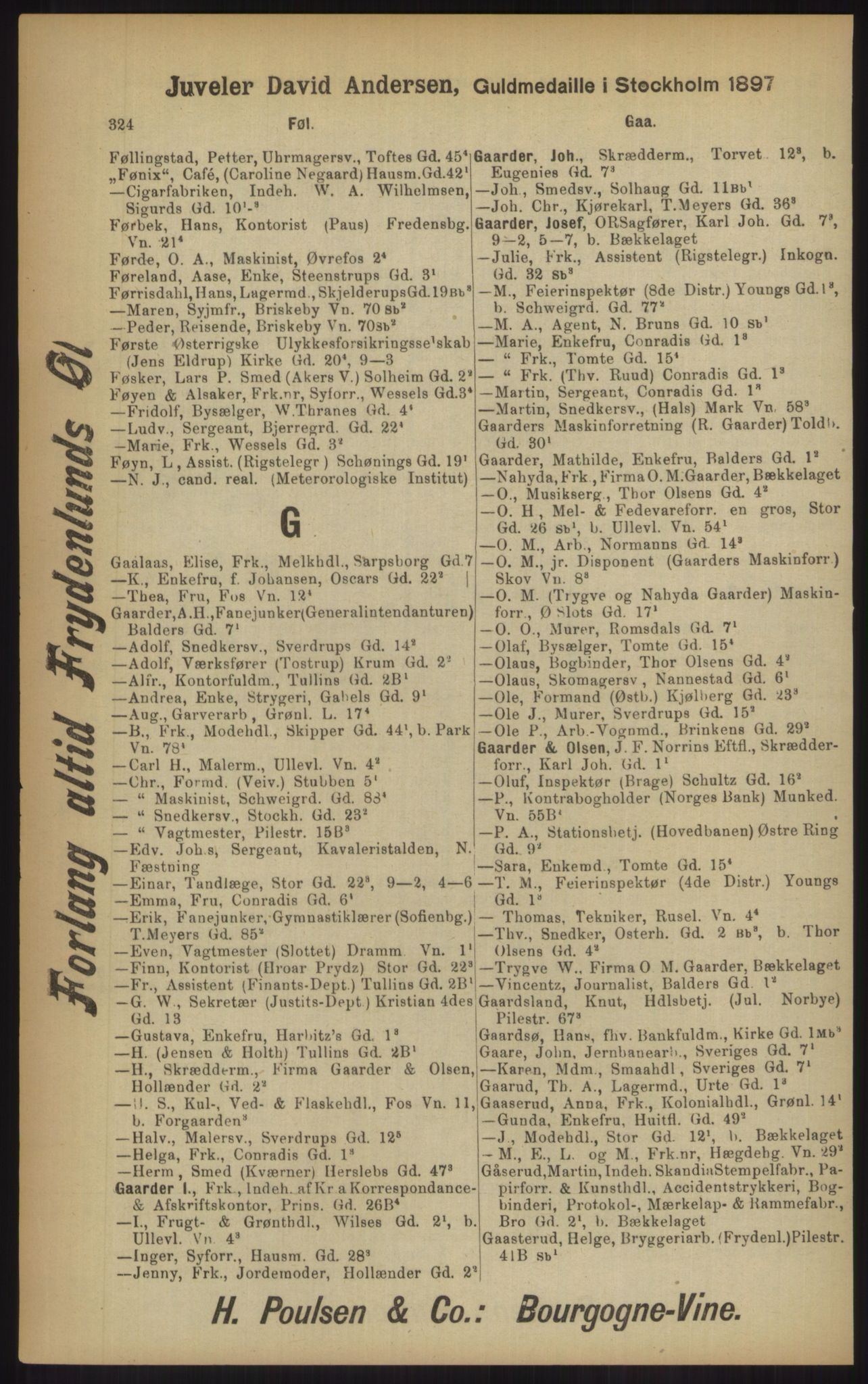 Kristiania/Oslo adressebok, PUBL/-, 1902, s. 324