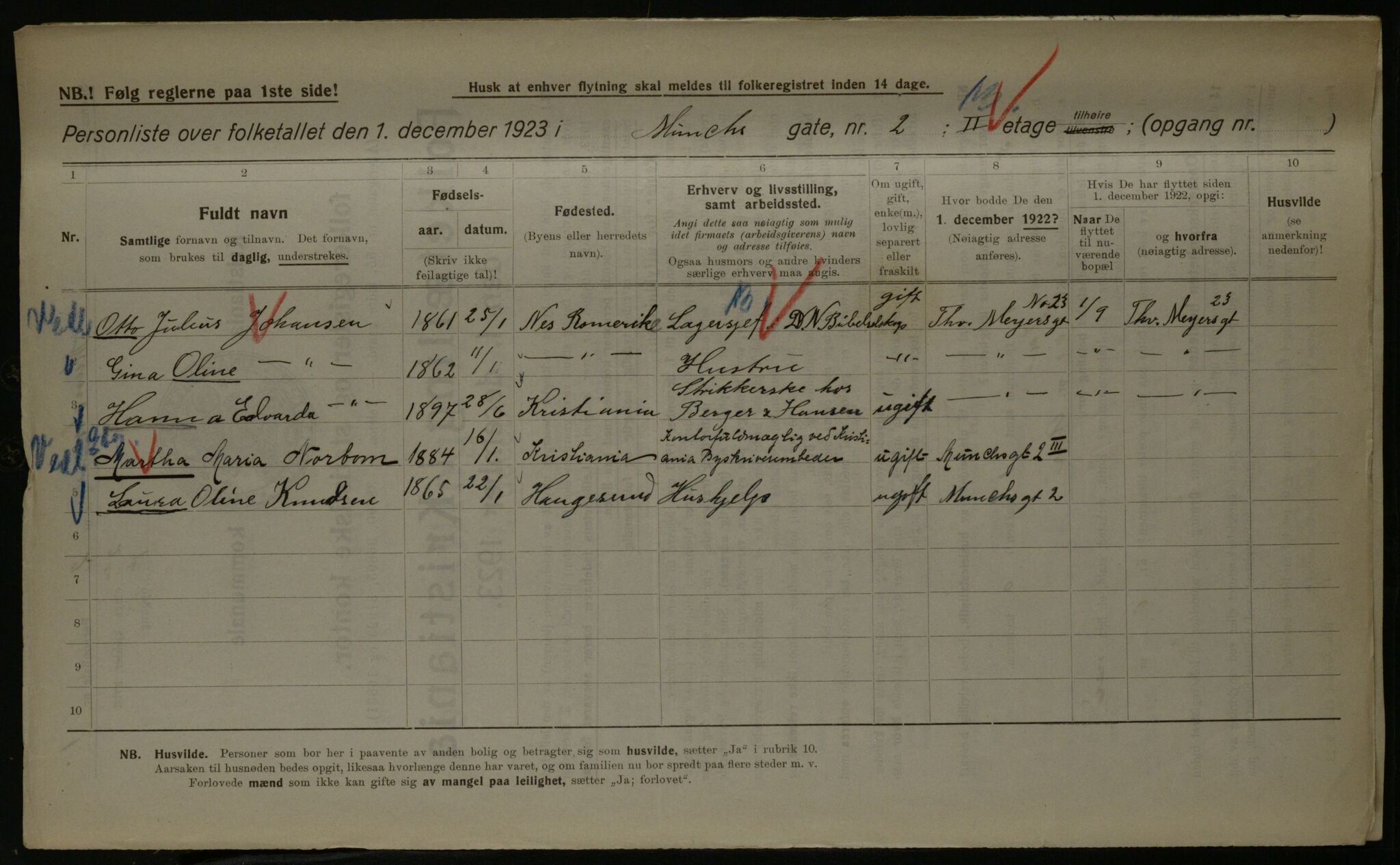 OBA, Kommunal folketelling 1.12.1923 for Kristiania, 1923, s. 73589