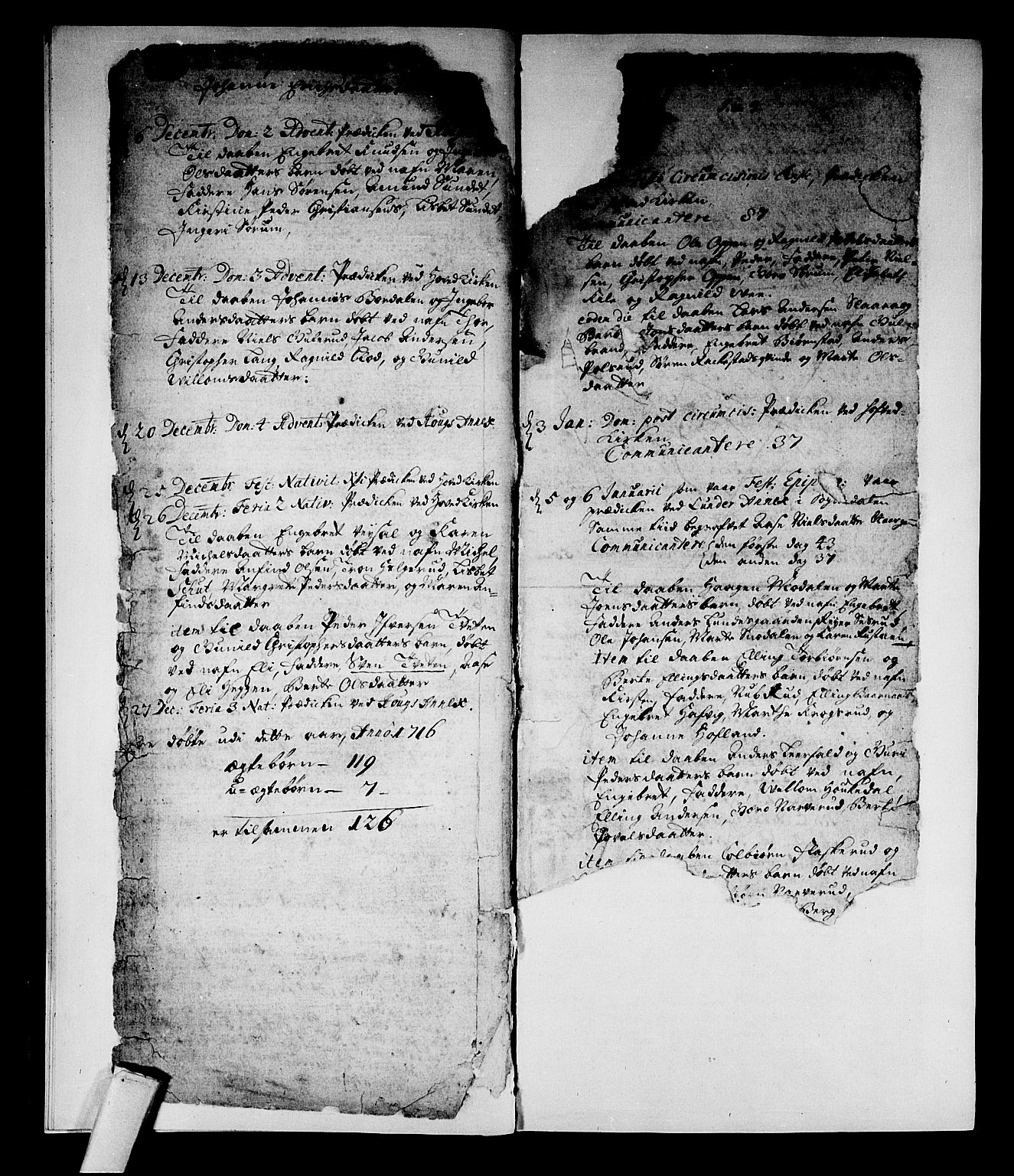 Norderhov kirkebøker, AV/SAKO-A-237/F/Fa/L0002a: Ministerialbok nr. 2A, 1716-1725, s. 8-9