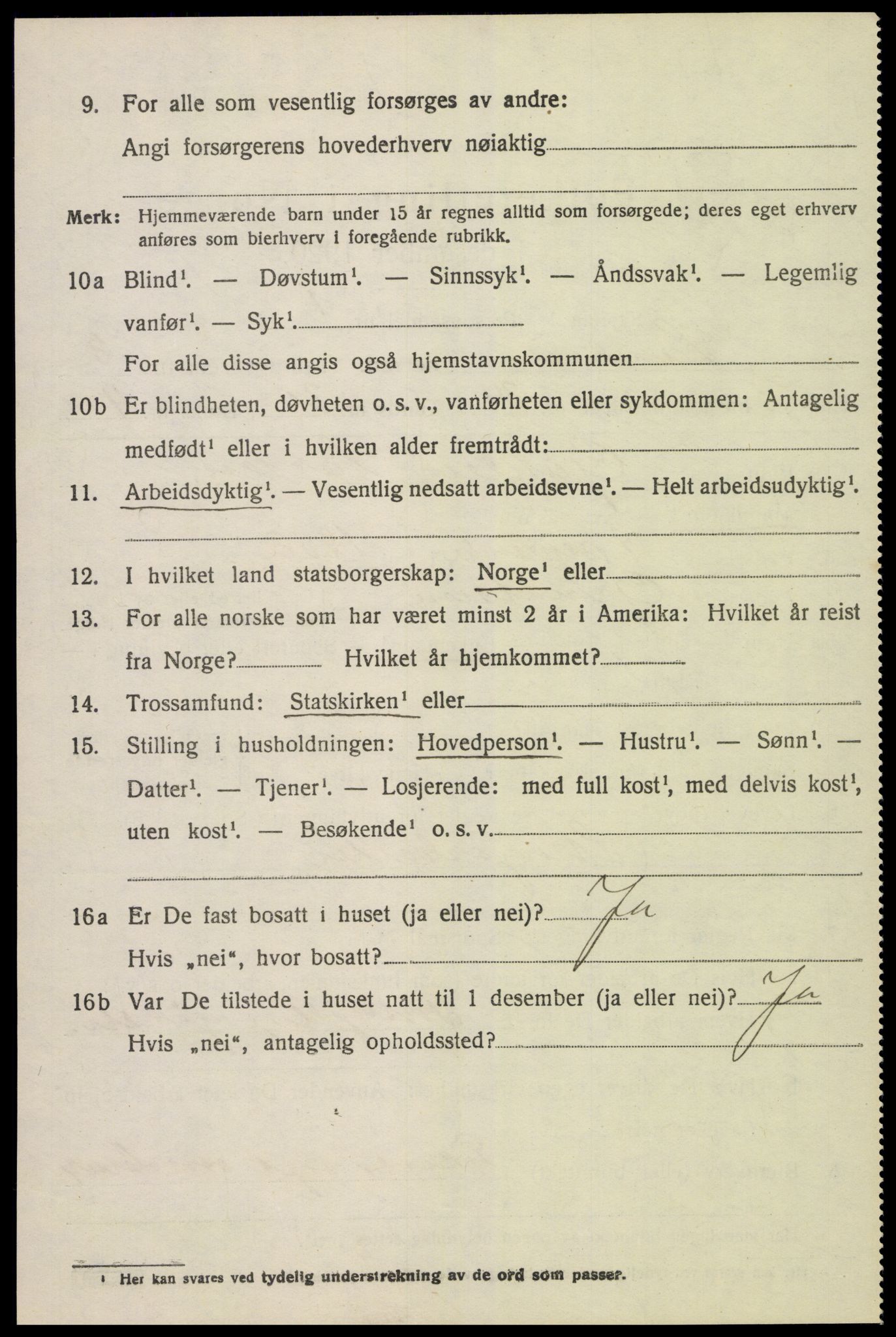 SAK, Folketelling 1920 for 0924 Landvik herred, 1920, s. 3239